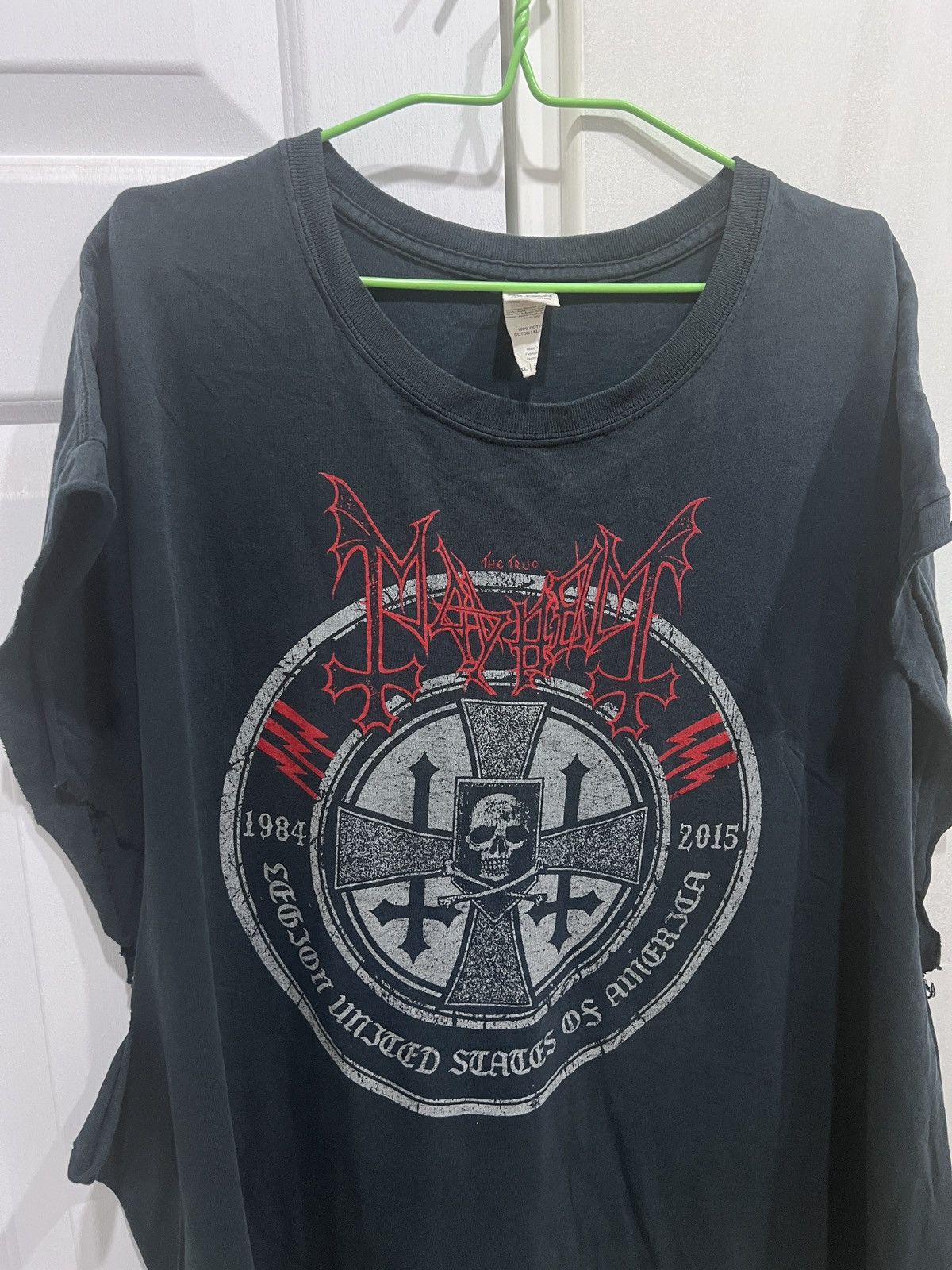 Band Tees Mayhem Black Metal Tour Tee 3XL Faded Distressed Oversized Size US XXL / EU 58 / 5 - 2 Thumbnail