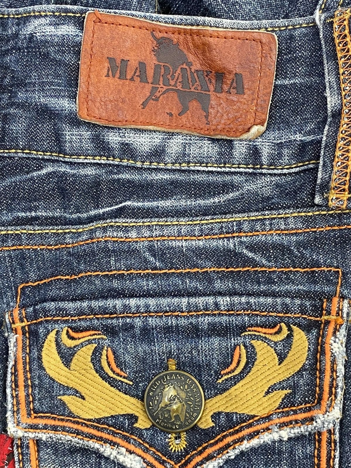Japanese Brand Japanese Brand Faded Wash Style Distressed Flare Jeans Size US 32 / EU 48 - 11 Thumbnail