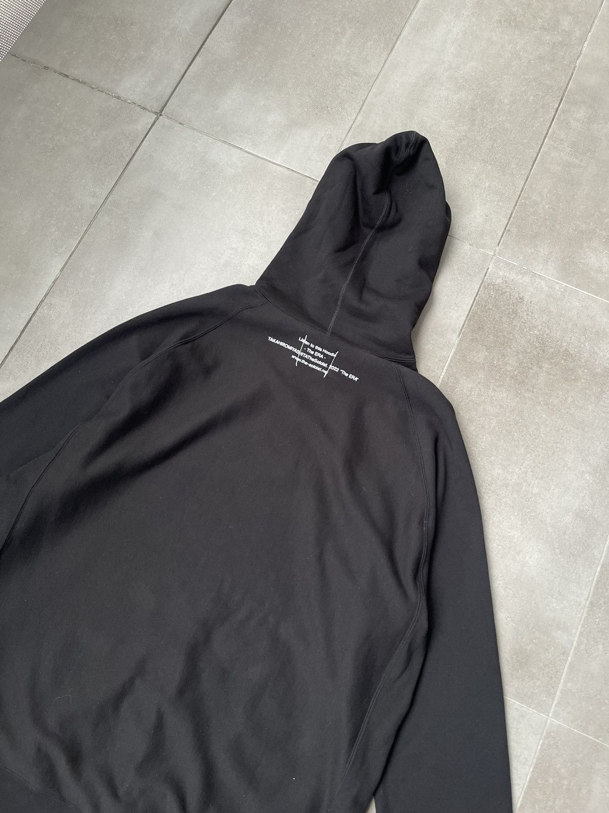 Takahiromiyashita The Soloist. !DS! AW22 The Soloist "The Era" Logo Black Oversized Hoodie Size US M / EU 48-50 / 2 - 15 Thumbnail