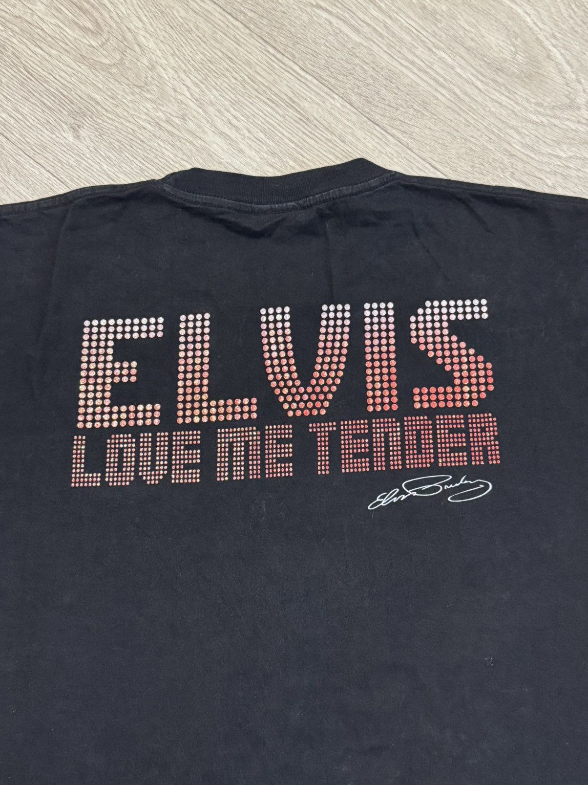 Band Tees 🔷Vintage Elvis Presley Crazy Print T-shirt 90s🔷 Size US L / EU 52-54 / 3 - 5 Thumbnail