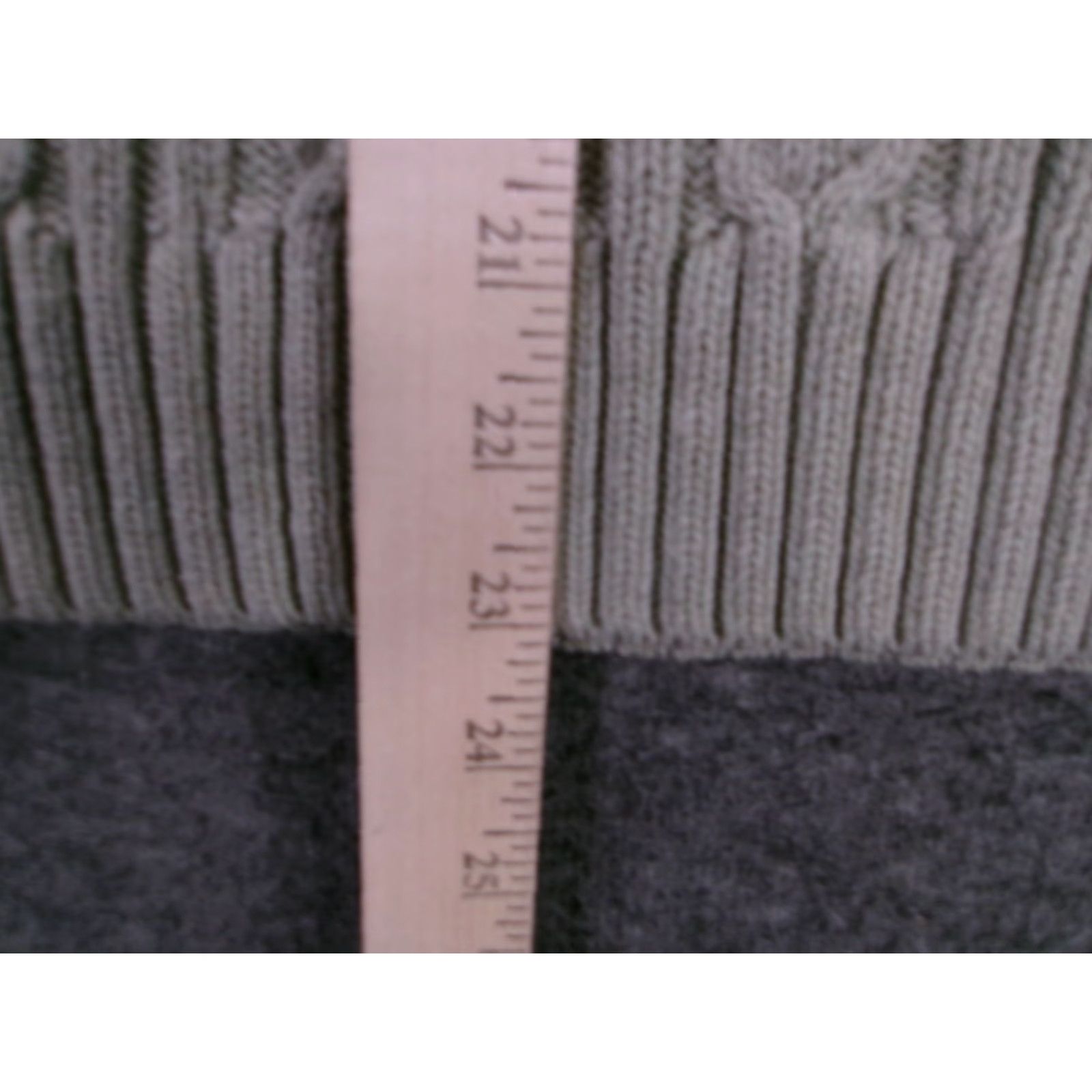 Croft & Barrow Croft & Barrow Sweater Women L Green Cable Knit Mock Neck Half Zip Cozy pulled back to front for search Size L / US 10 / IT 46 - 5 Thumbnail