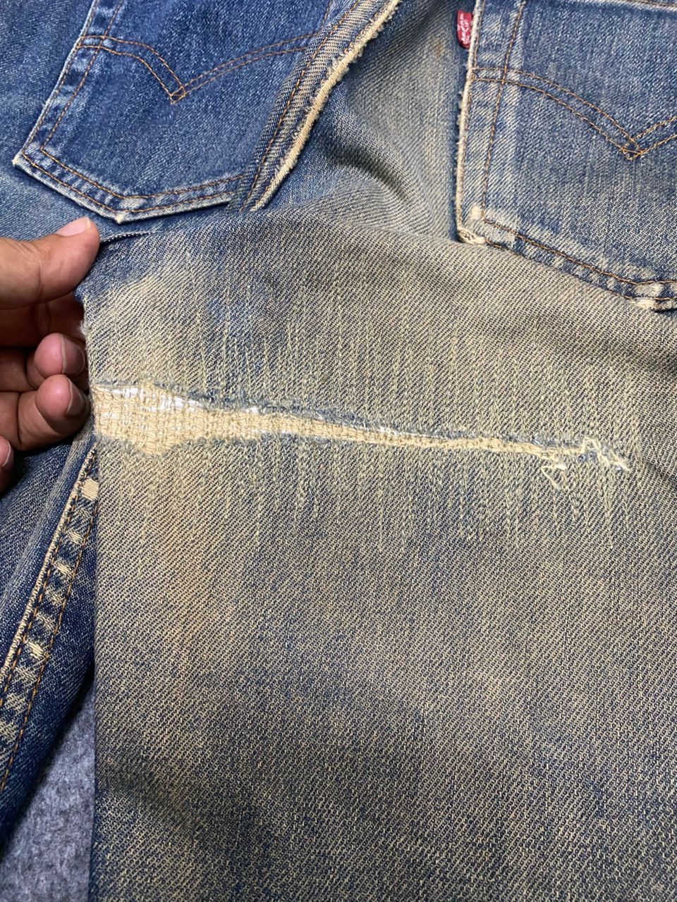 If Six Was Nine Vintage 90s Levis 517 Bootcut Distressed Denim Size US 28 / EU 44 - 17 Thumbnail