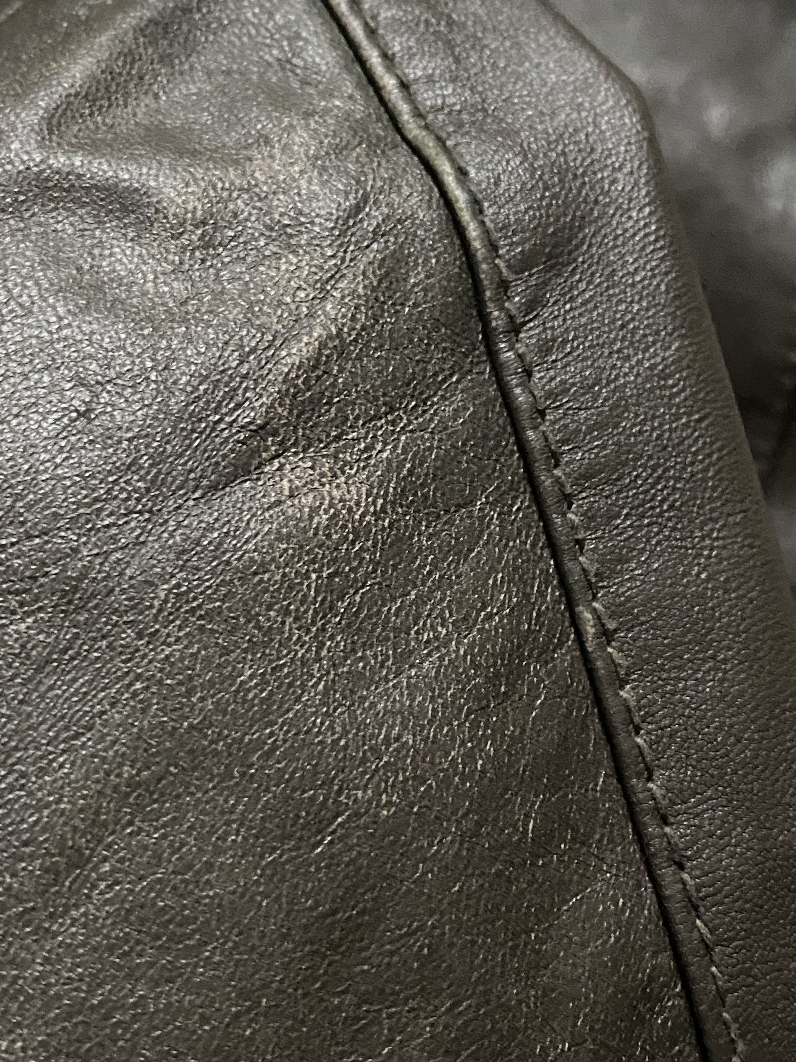 Vintage Leather Biker Jacket by HEMA – Olive Brown Size S / US 4 / IT 40 - 5 Thumbnail