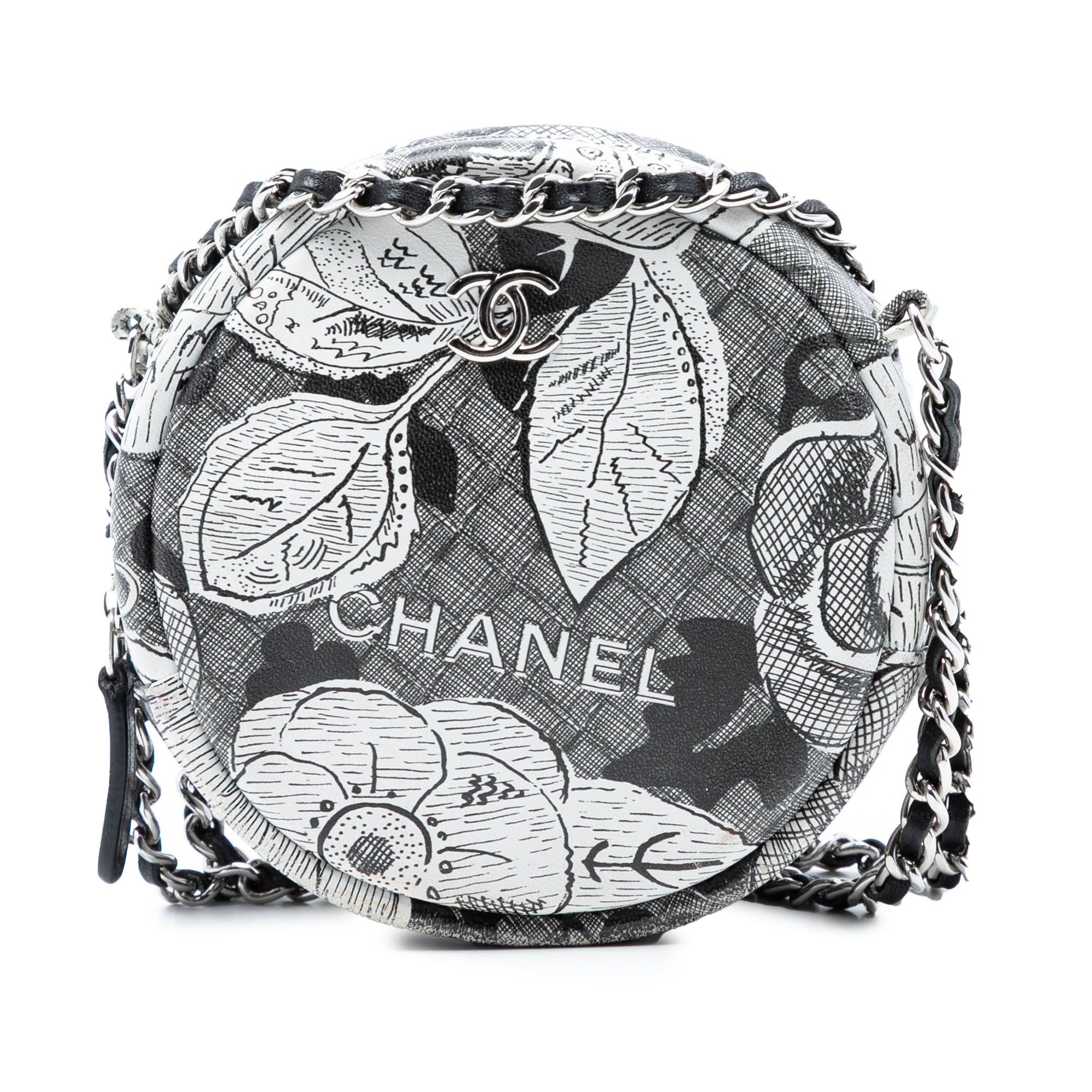 Chanel CC Calfskin Floral Round Clutch on Chain Size ONE SIZE - 1 Thumbnail