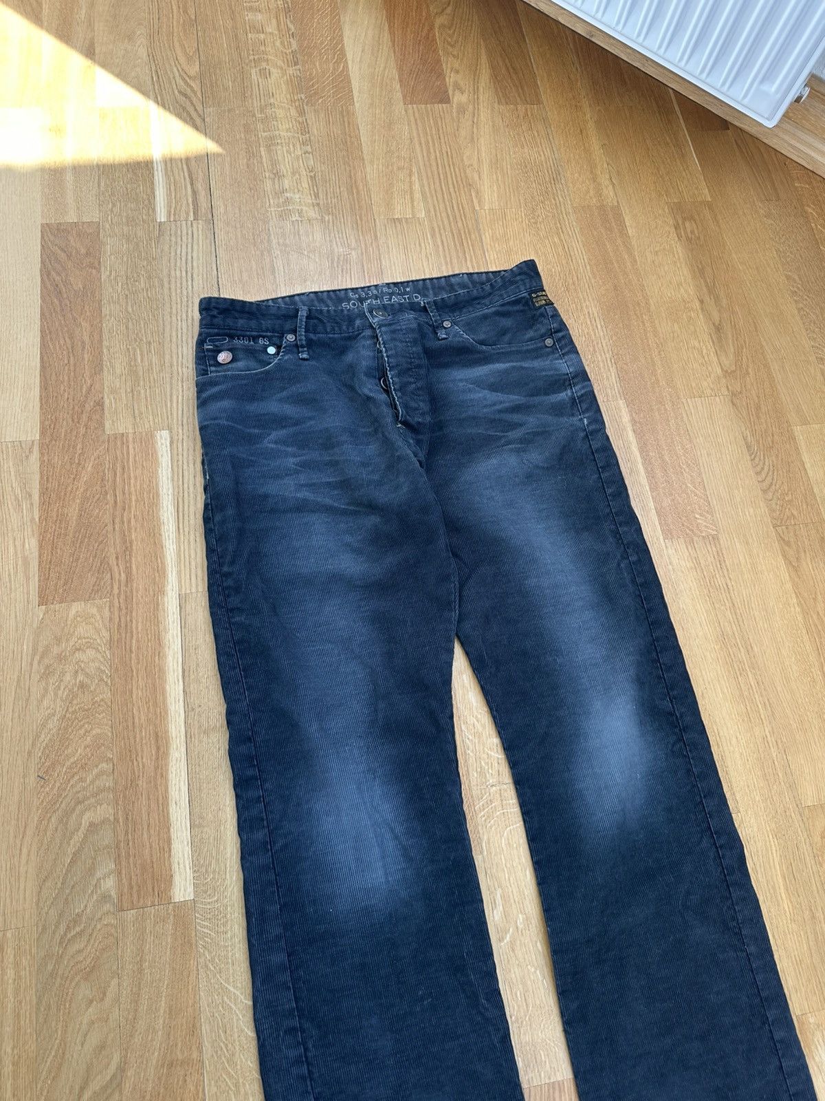 G-Star Vintage G-star Corduroy Pants Patch Logo Y2K Size US 33 - 16 Thumbnail