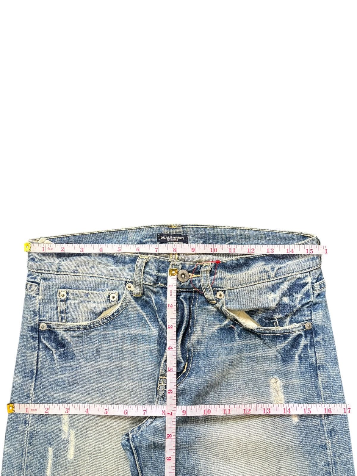 Edwin Vintage Japanese Brand Faded Wash Distressed Jeans Size 31" - 6 Thumbnail