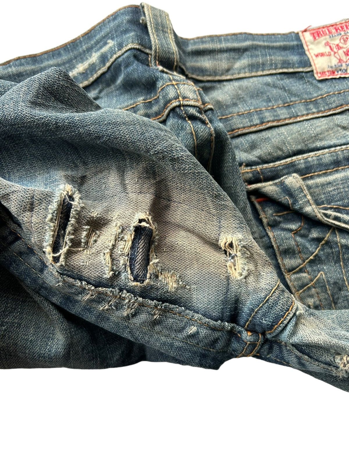 True Religion True Religion Flare Distressed Denim Made in Usa ☠️ Size US 34 / EU 50 - 12 Thumbnail