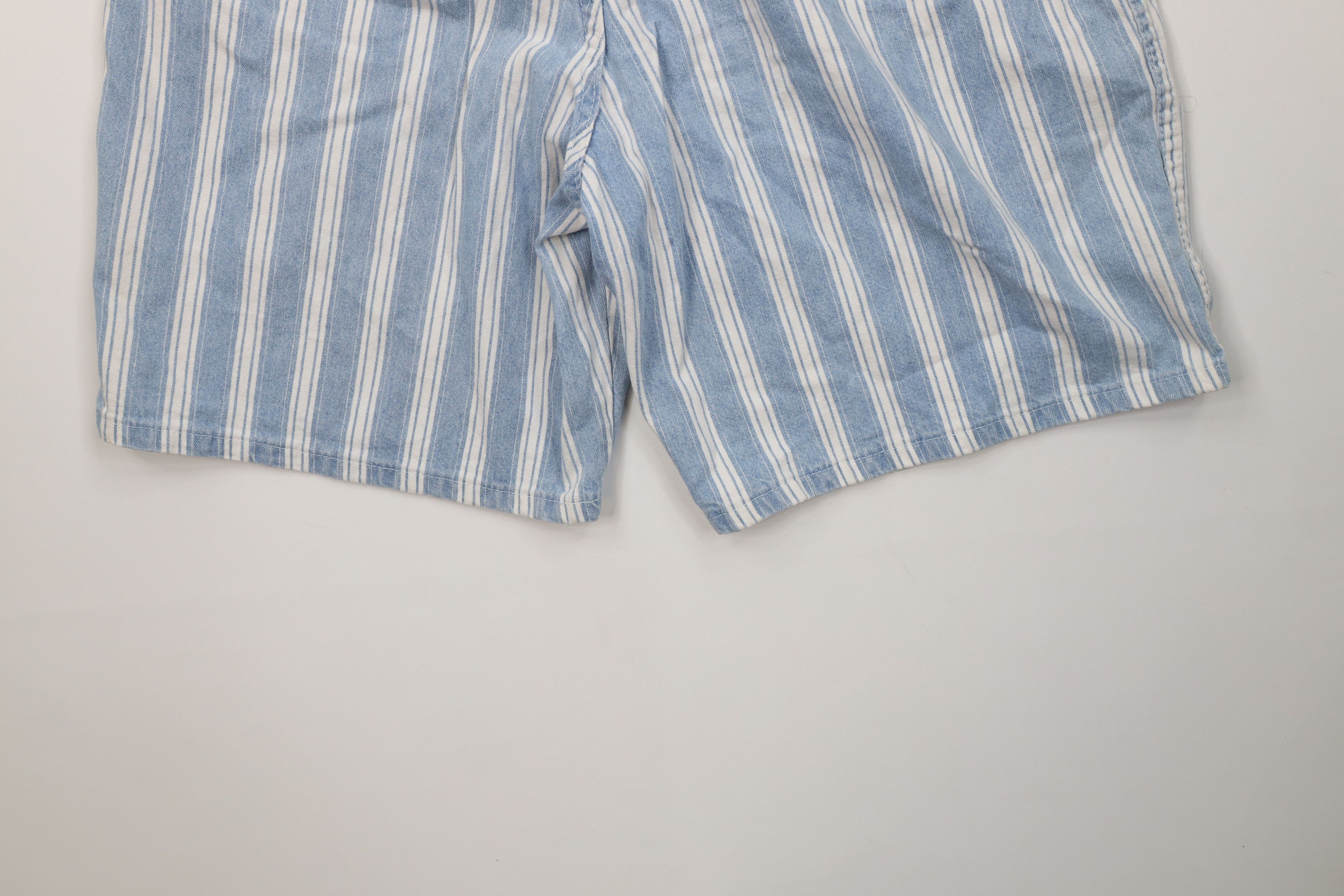 Vintage Vintage 90s Streetwear Block Baggy Denim Jean Shorts USA Size 38" / US 16 / IT 52 - 12 Thumbnail
