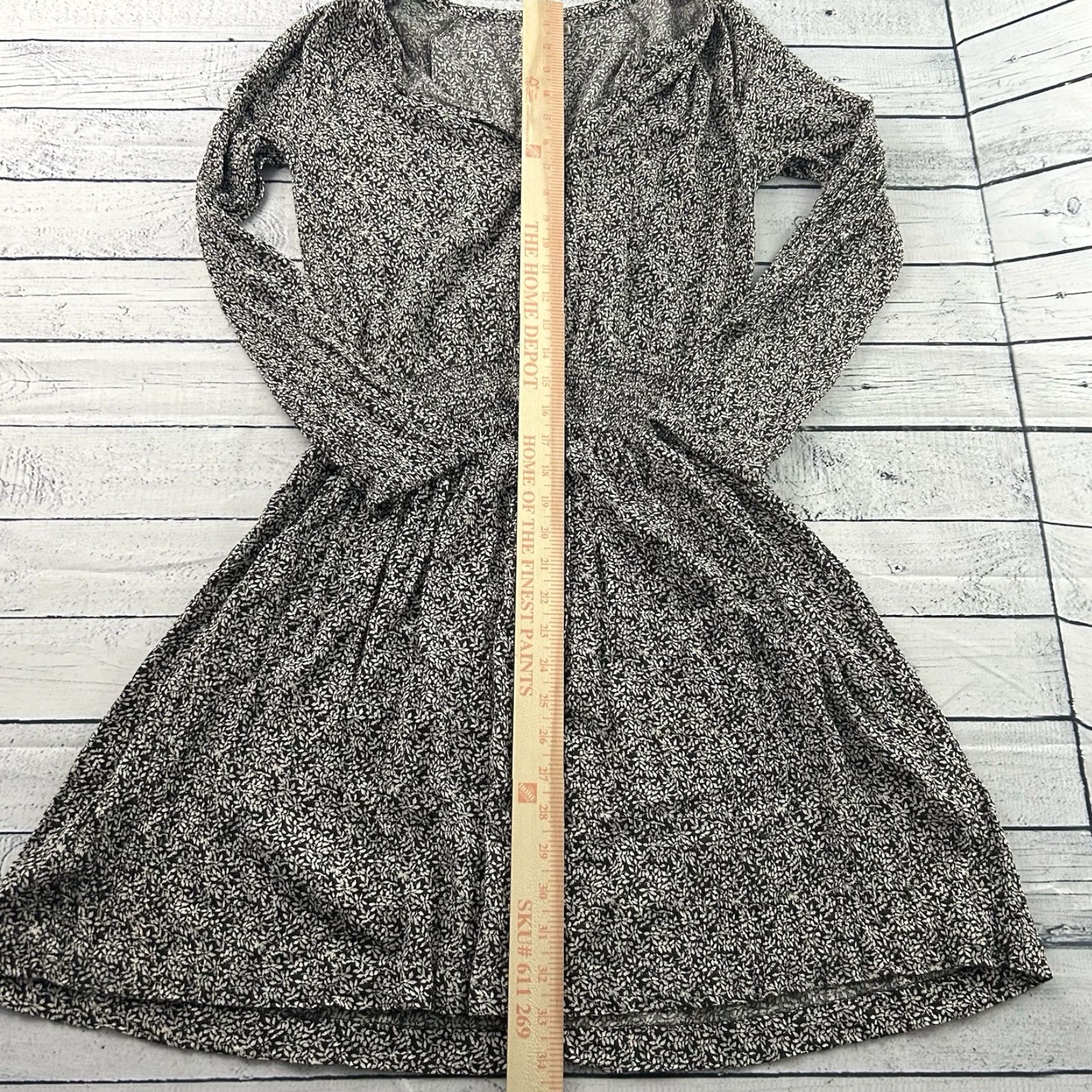 Faherty Faherty Floral Long Sleeve Dress Women M Brown Knee Length A-Line Button-Up Vintage Floral Pattern Womens M Brown Knee Length Dress Size M / US 6-8 / IT 42-44 - 3 Thumbnail