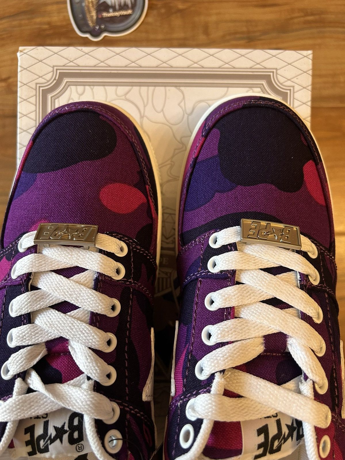 Bape NEW Bape Purple Color Camo Bapestas Size US 8 / EU 41 - 6 Thumbnail
