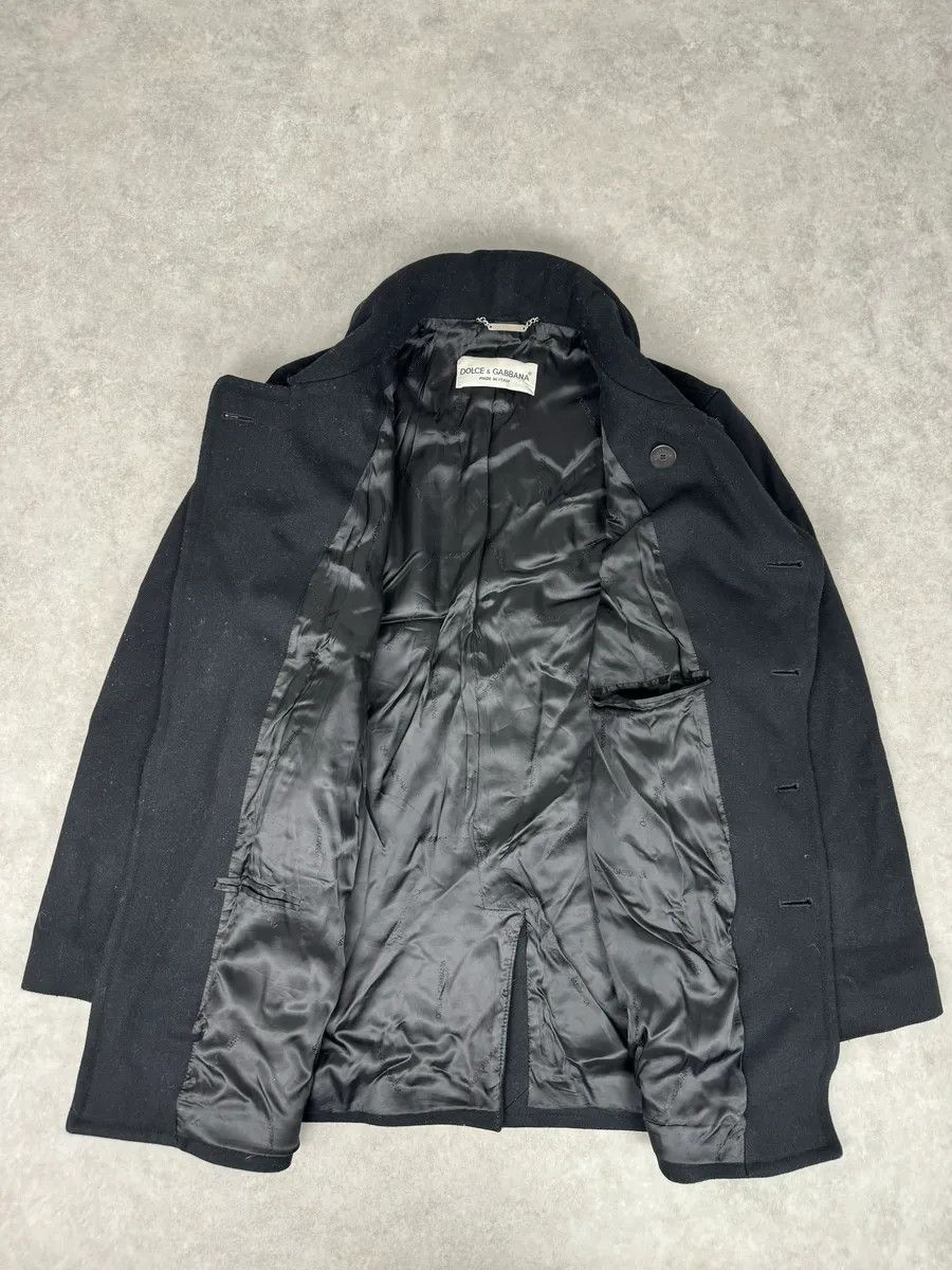 Dolce & Gabbana AW1996 Dolce & Gabbana Black Classy Wool Buttoned Officer Peacoat Jacket Size US M / EU 48-50 / 2 - 7 Thumbnail
