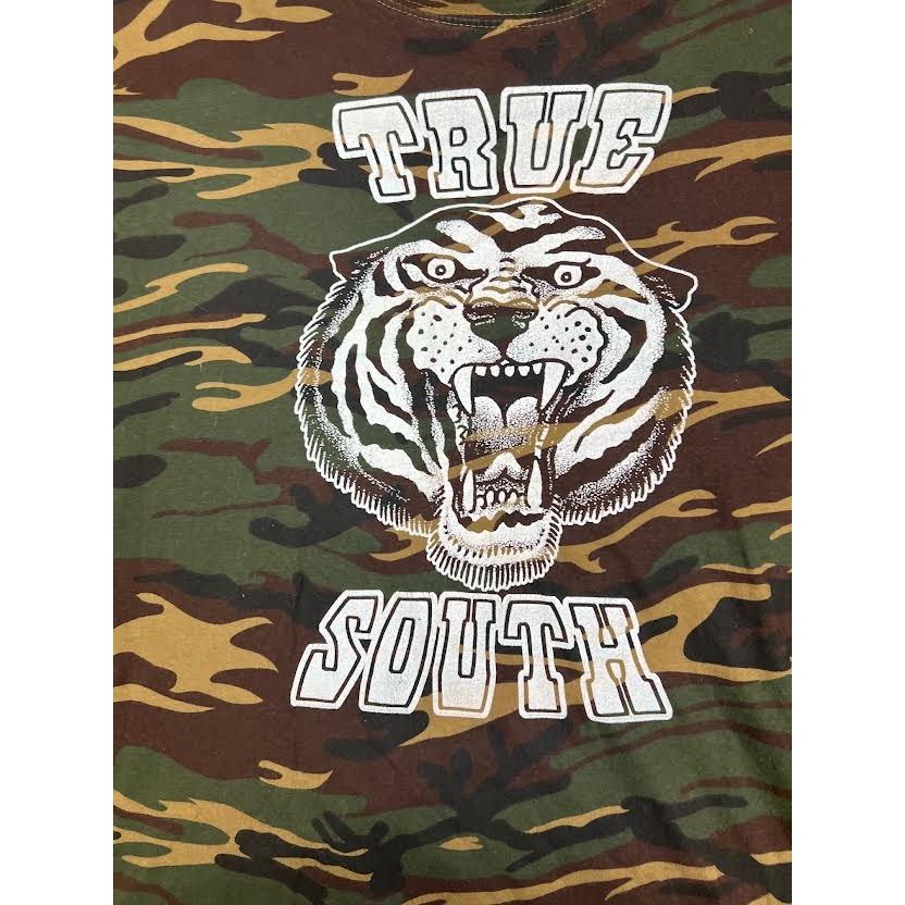 Vintage Vintage Men's T-Shirt | True South Tiger Camo | Large Size US L / EU 52-54 / 3 - 3 Thumbnail