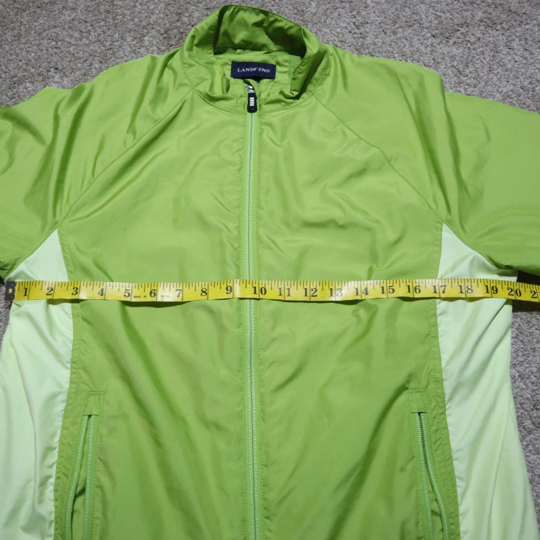 Lands' End Lands' End Jacket Green Windbreaker Lightweight Full Zip Long Sleeve Women Large Size L / US 10 / IT 46 - 4 Thumbnail