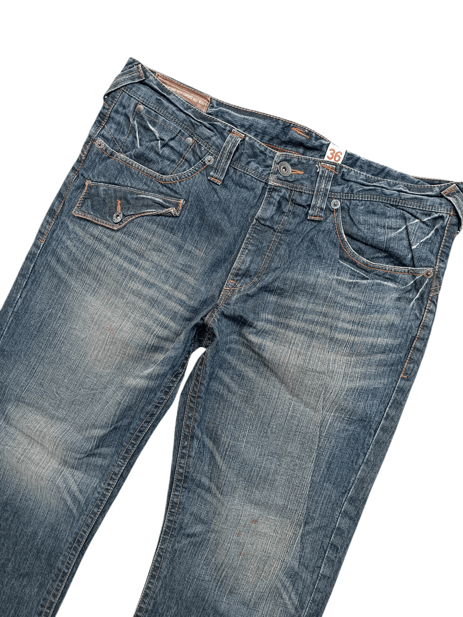 Japanese Brand Japanese Brand Rush Hour Whiskers Faded Jeans Size US 38 / EU 54 - 13 Thumbnail