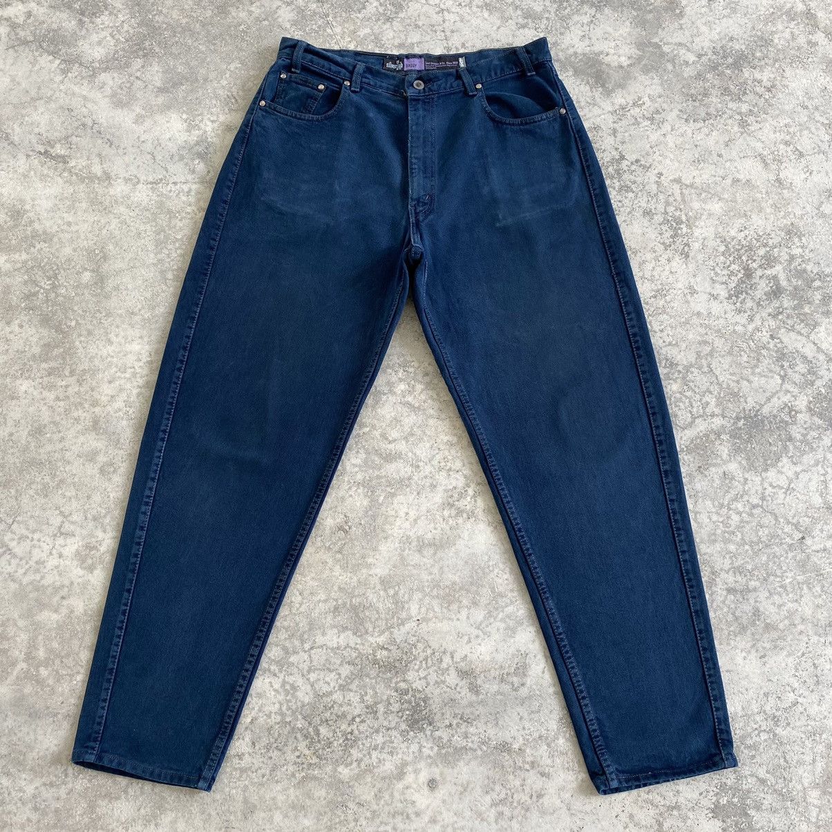 Levi's VTG 1992 Levi’s Silvertab Faded Midnight Blue Baggy Denim Size US 35 - 1 Thumbnail