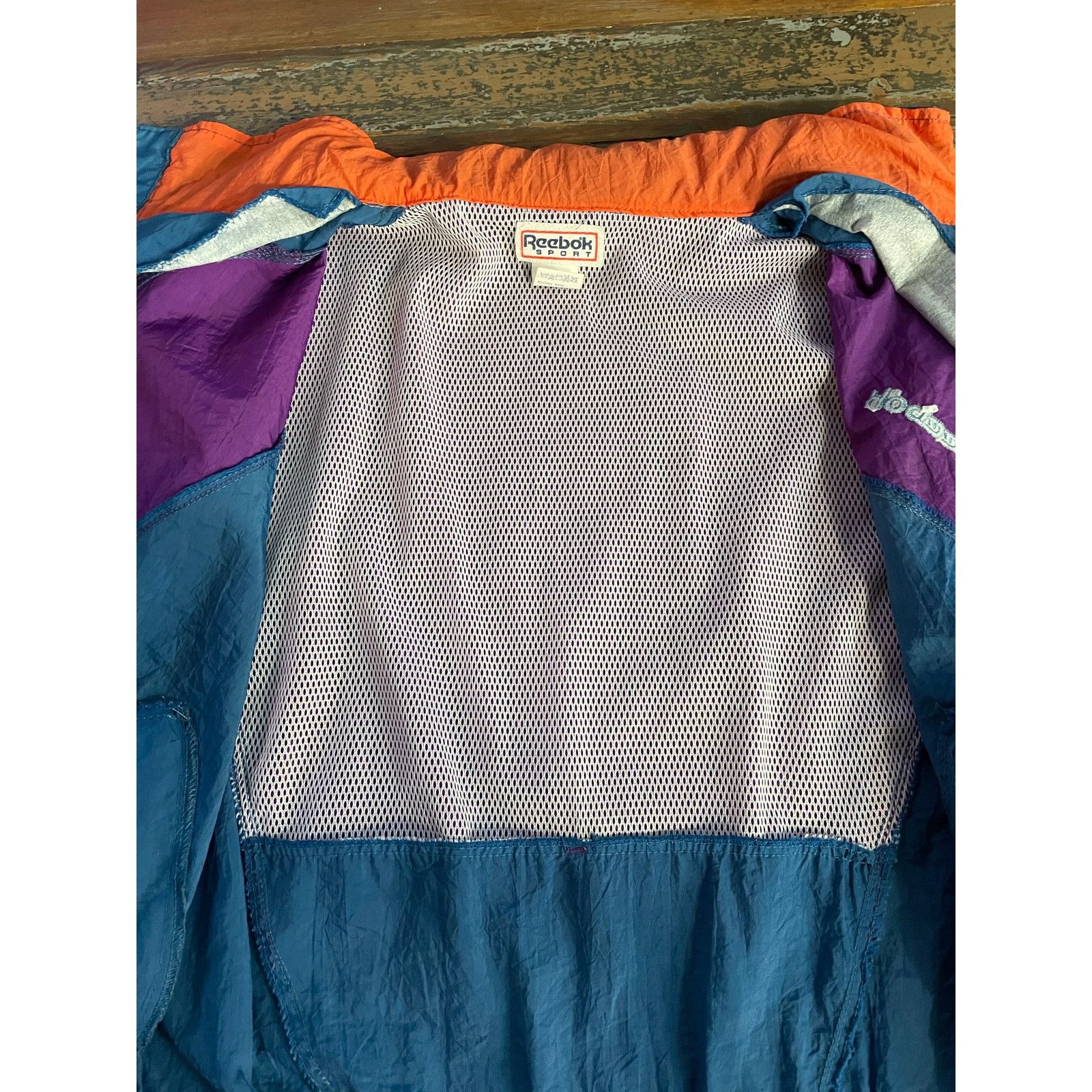 Reebok Vintage 90s Reebok Windbreaker Jacket Blue Purple M Size US M / EU 48-50 / 2 - 9 Thumbnail