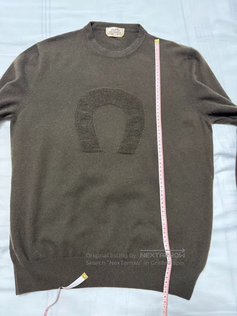 Hermes Hermes Embroidered goat wool sweater Size US L / EU 52-54 / 3 - 5 Thumbnail