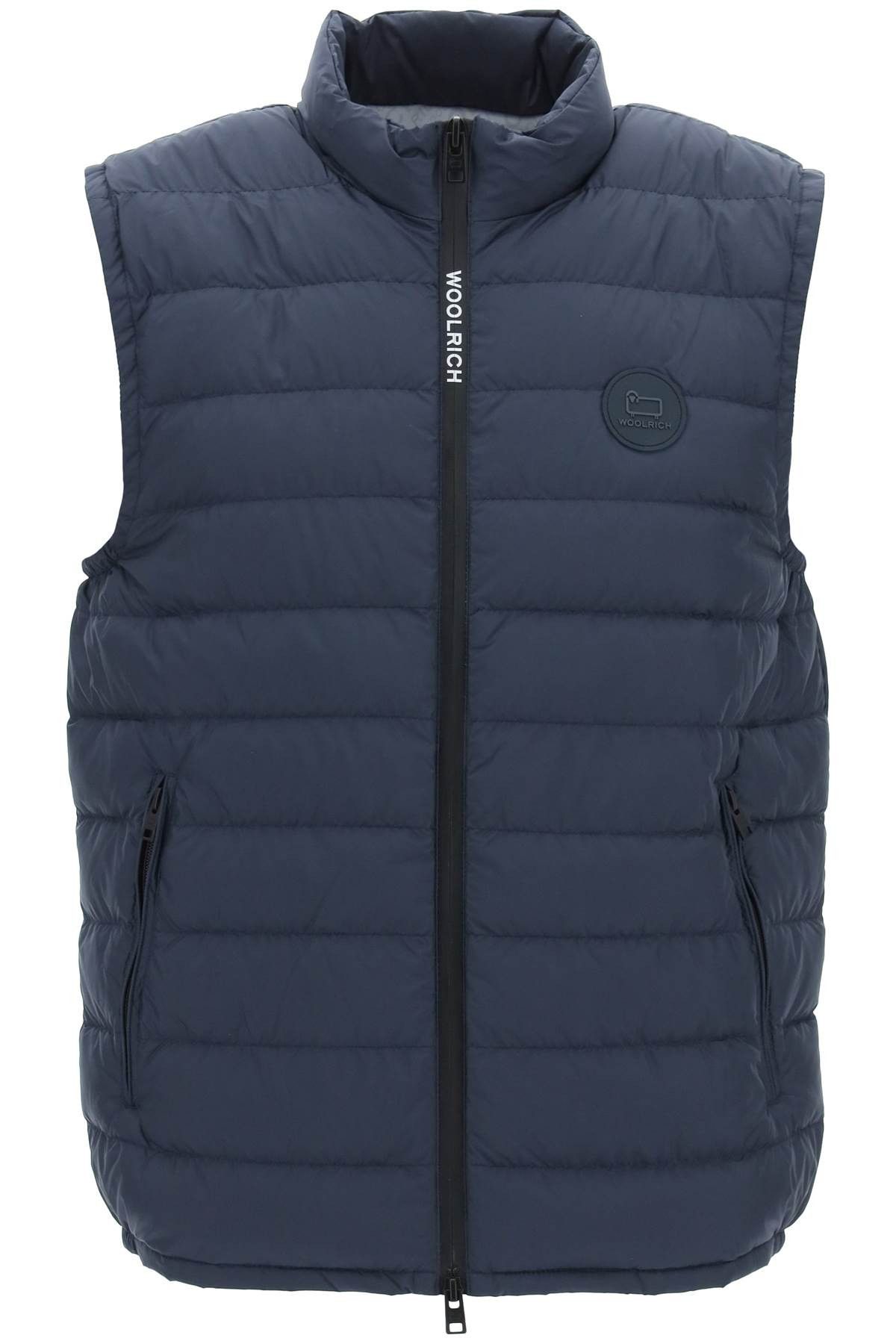 image of Woolrich John Rich Bros Sundance Puffer Vest in Blue, Men's (Size XL)