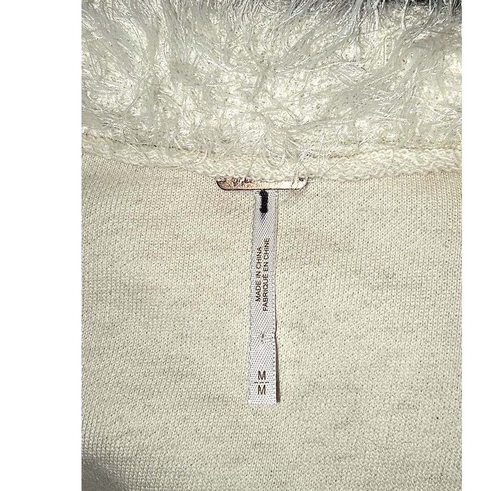 Free People New Free People David Cardi $398 MEDIUM Ivory FUZZY Coatigan Size M / US 6-8 / IT 42-44 - 6 Thumbnail