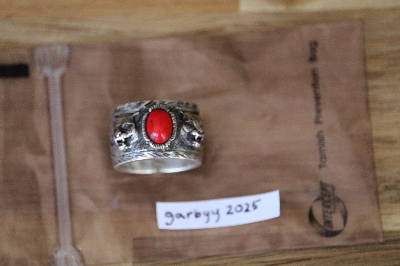 Gucci Gucci Red Stone Garden Ring Size ONE SIZE - 3 Thumbnail