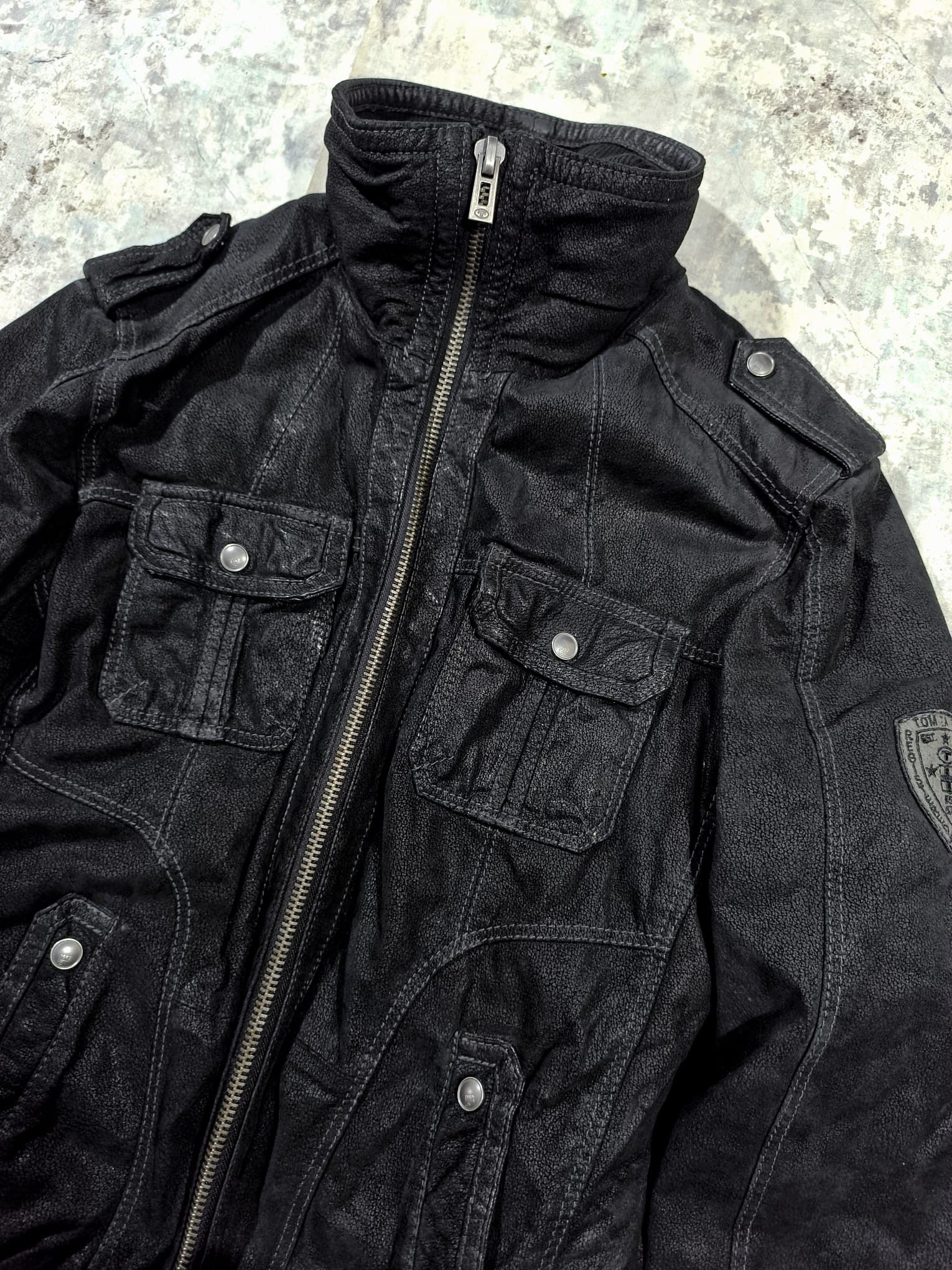 Genuine Leather vtg military bomber leather jacket Size US M / EU 48-50 / 2 - 2 Thumbnail