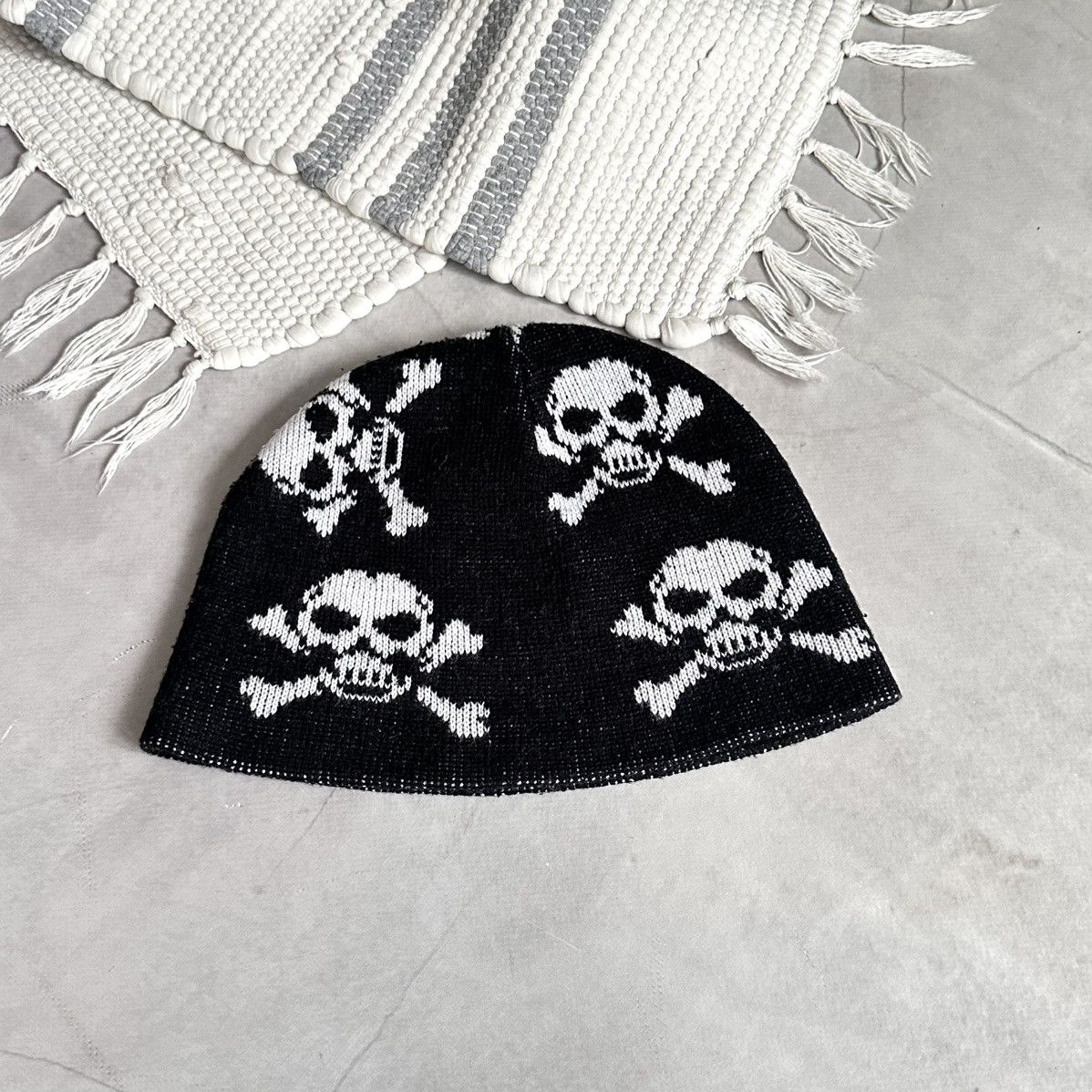 Hysteric Glamour × Undercover Japan Skull Yohji Yamamoto Vibe Knit Hat Beanie Size ONE SIZE - 4 Thumbnail