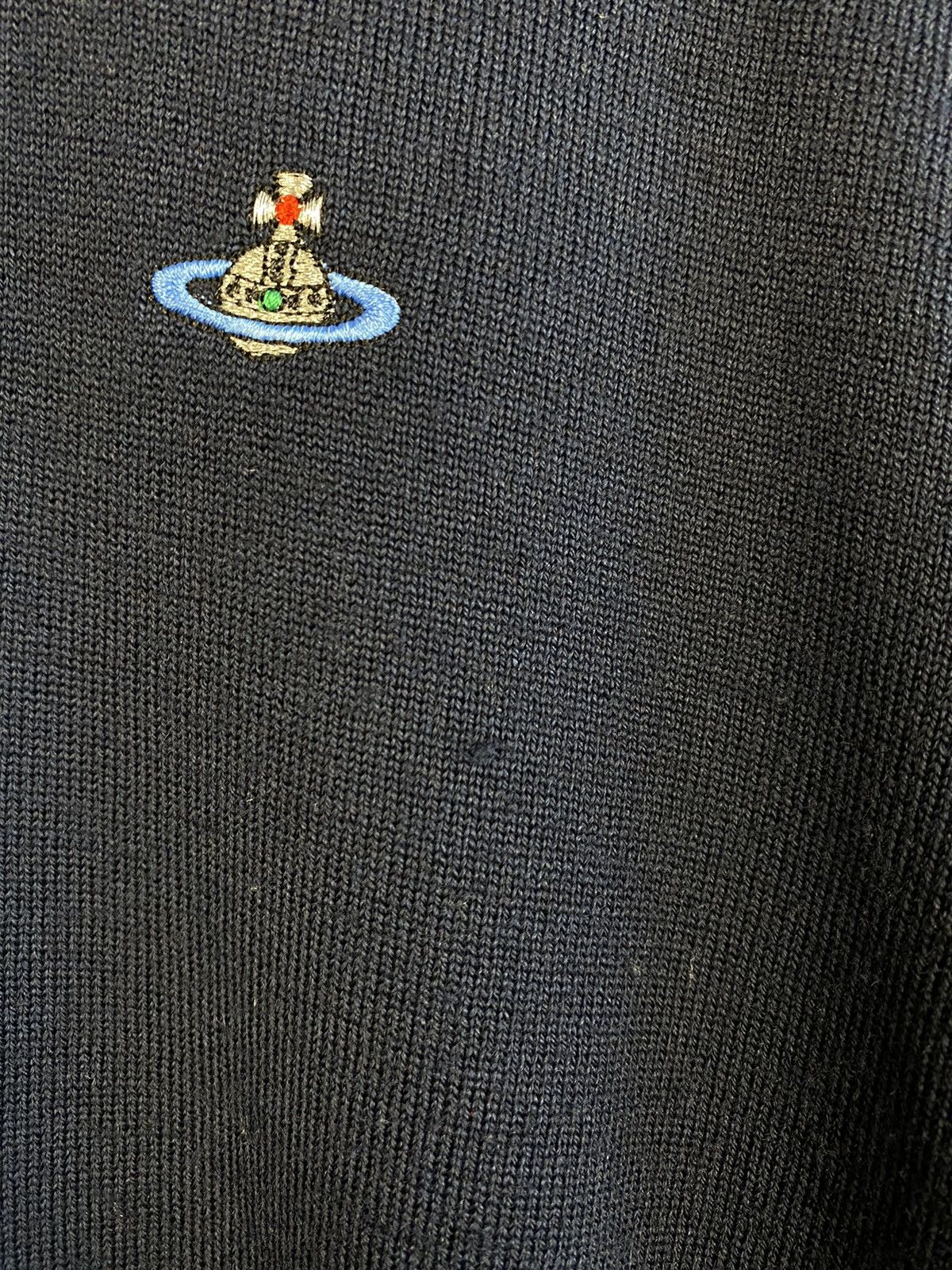 Vivienne Westwood Vintage Vivienne Westwood Sweater Jumper Orb Luxury Blue Men Size US L / EU 52-54 / 3 - 9 Thumbnail