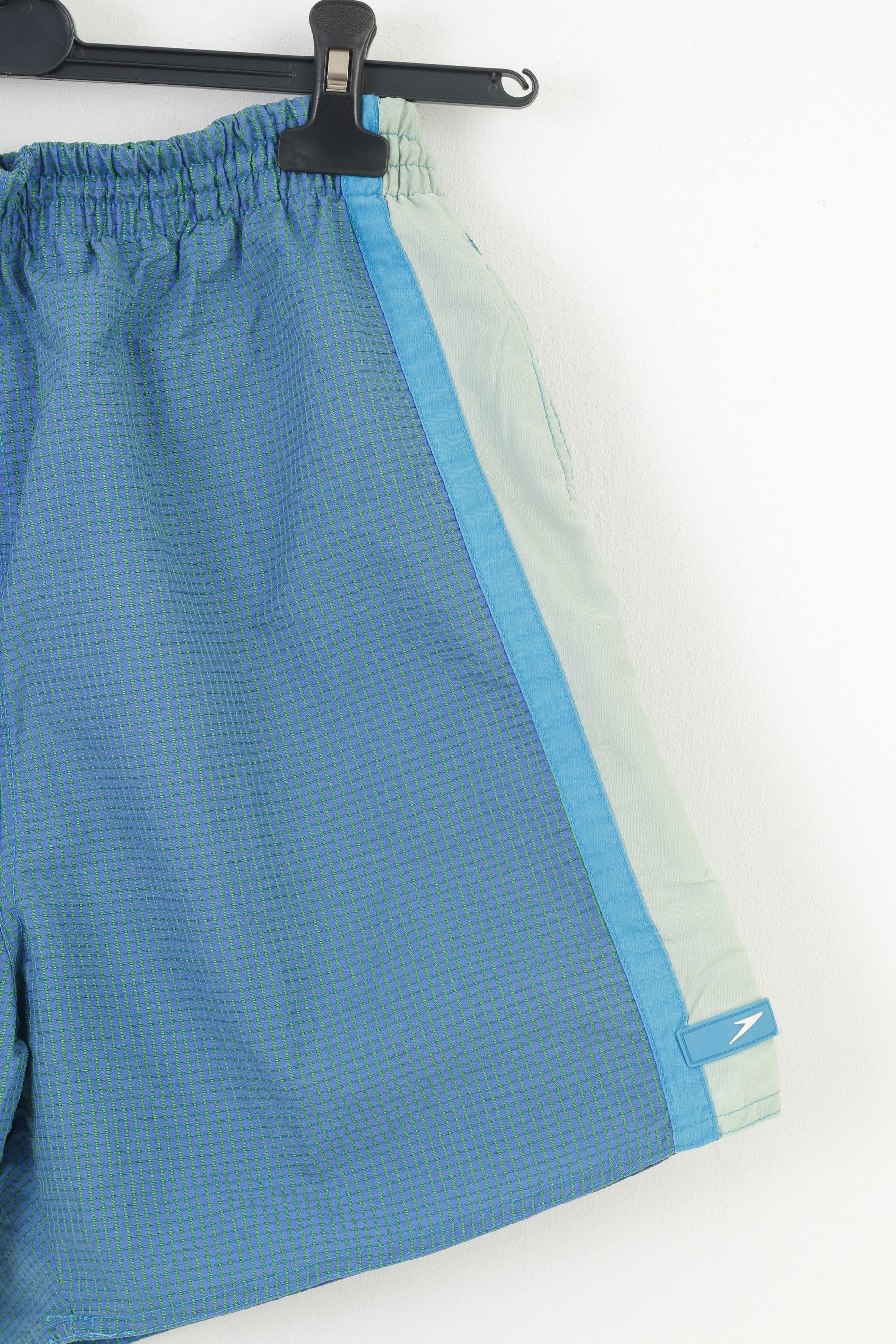 Speedo × Vintage Speedo Men M Shorts Blue Checkered Training Sportswear 10886 Size US 32 / EU 48 - 3 Thumbnail