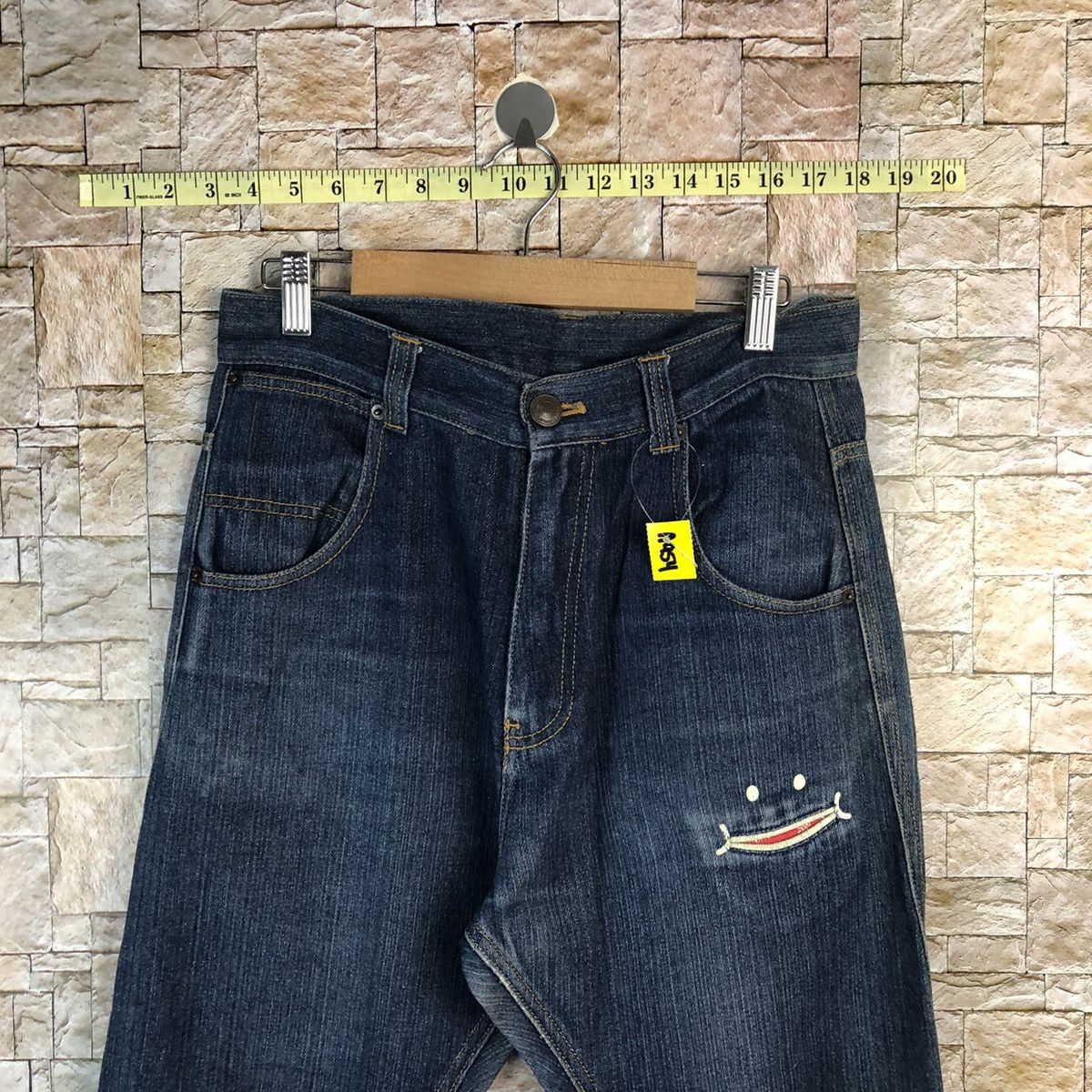 Japanese Brand Up Start Made Smile Blue Denim like kapital Pants #A954 Size US 30 / EU 46 - 4 Thumbnail
