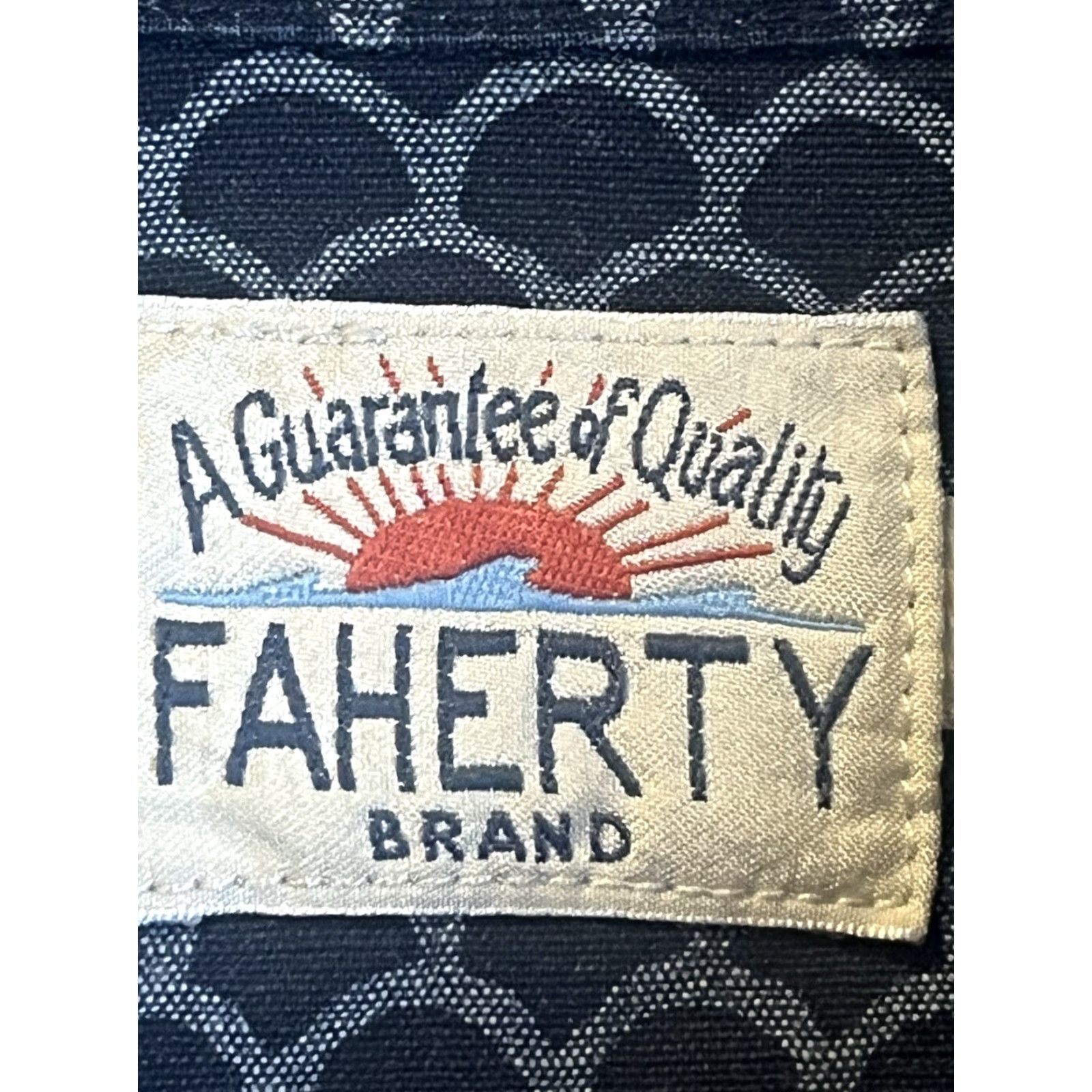 Faherty Faherty Mens Short Sleeve Button-Up Shirt Geometric Scale Pattern Blue Large Regular Size L Size US L / EU 52-54 / 3 - 5 Thumbnail