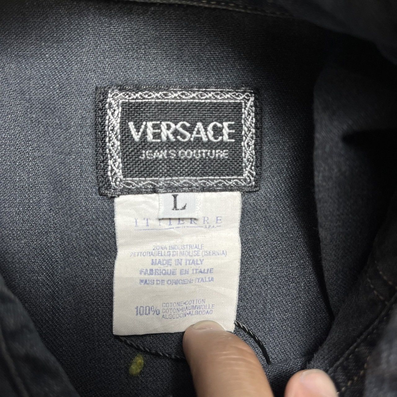 Versace Jeans Couture Versace Jeans Couture Denim Shirt Size US L / EU 52-54 / 3 - 3 Thumbnail