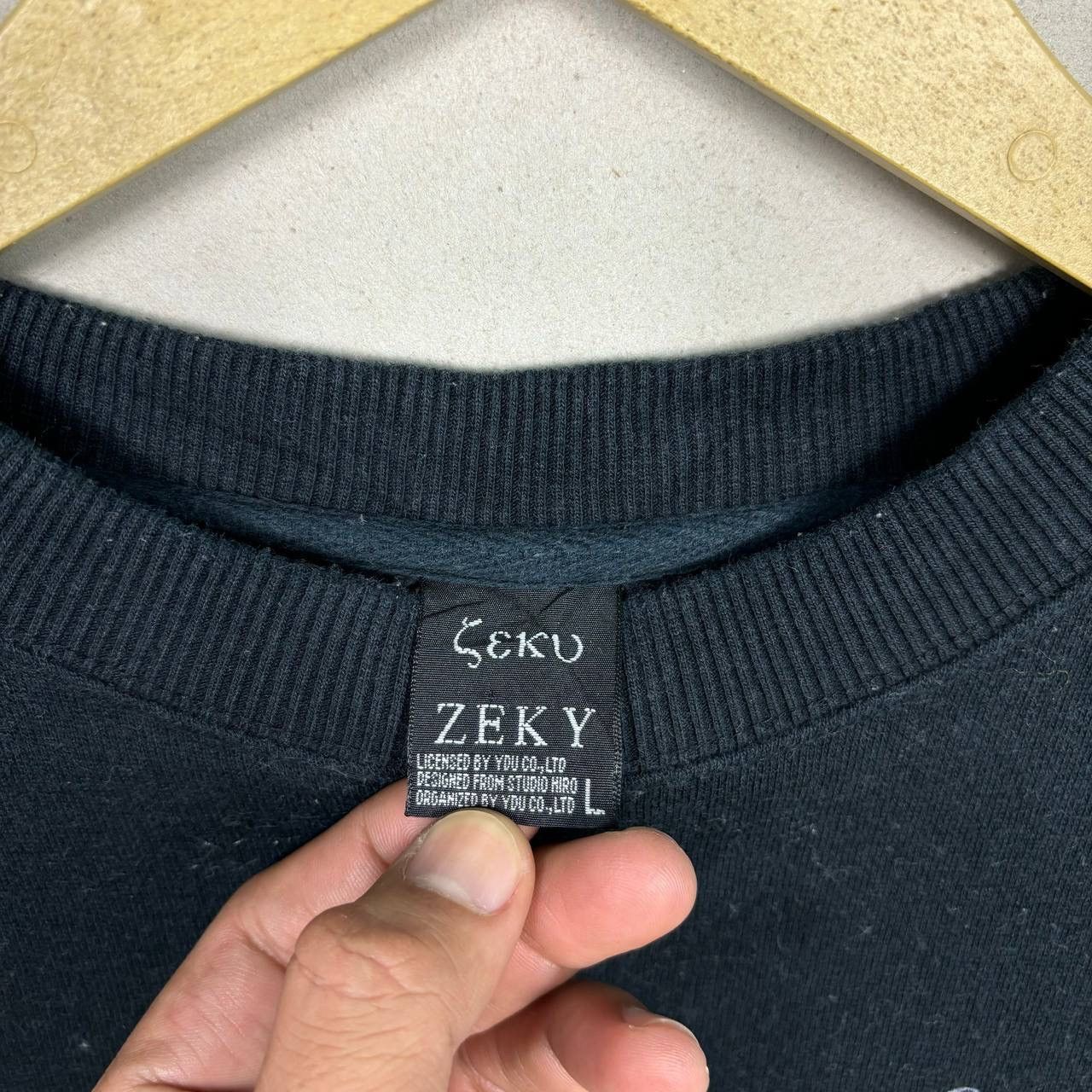 Japanese Brand Zeky Skull Wings Sweatshirt Y2K Japanese Streetwear Size L Size US L / EU 52-54 / 3 - 5 Thumbnail