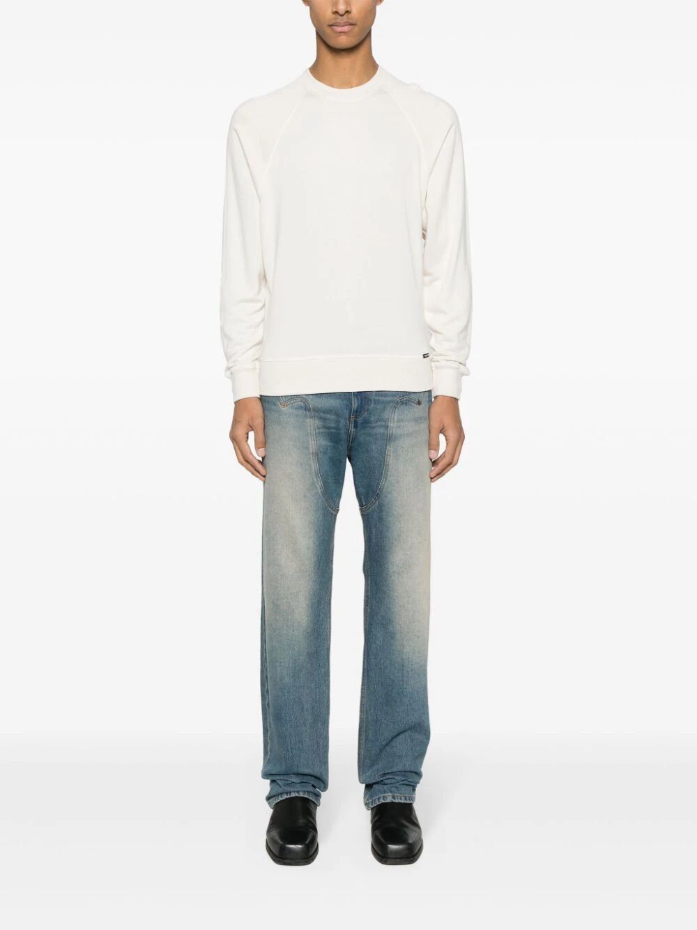 o1w1db10525 JCL002 Crewneck Sweater in White