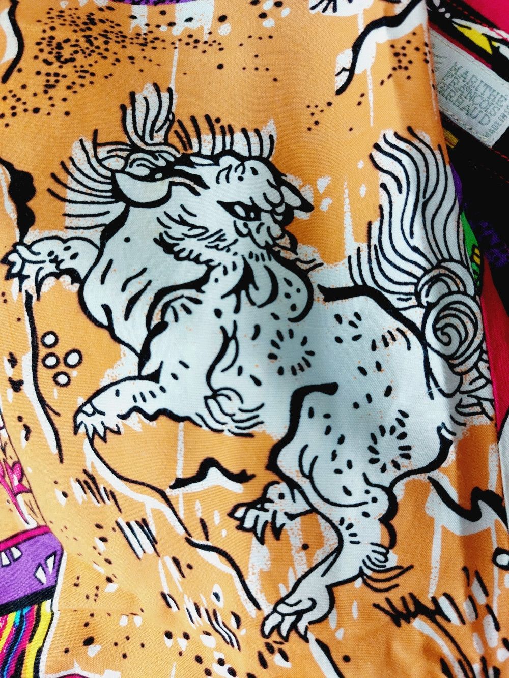 Marithe + Francois Girbaud Marithe + Francois Girbaud Dragon Tiger Boho Shirt Pants Set Size M / US 6-8 / IT 42-44 - 21 Thumbnail