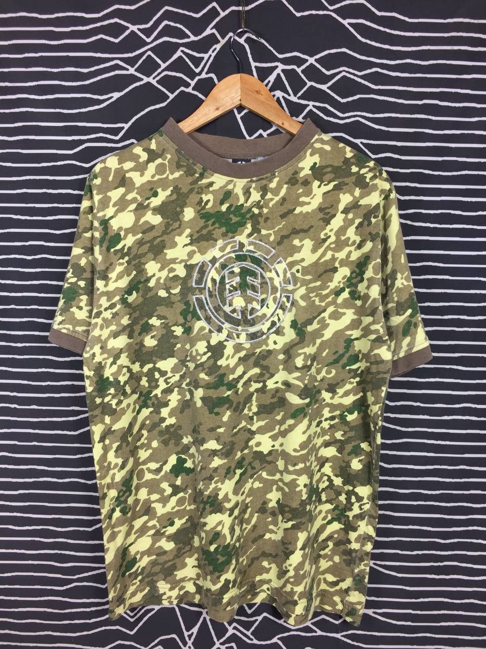 Element × Vintage Element Skateboards Embroidered Logo Camo Tee Size US L / EU 52-54 / 3 - 2 Thumbnail