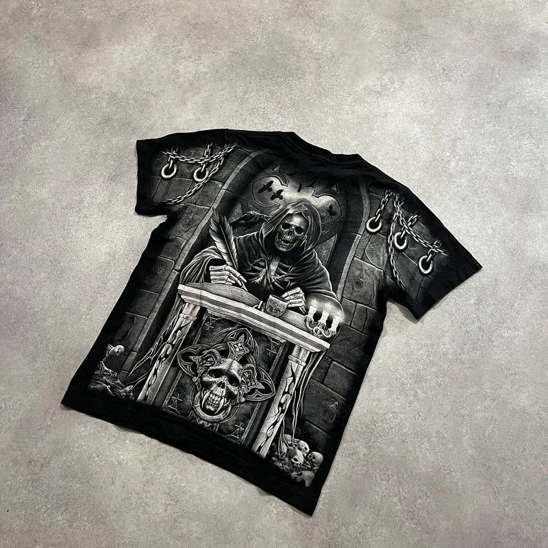 Affliction Vintage Affliction Skull Style T-Shirt Retro Goth Alt Y2K Size US S / EU 44-46 / 1 - 4 Thumbnail