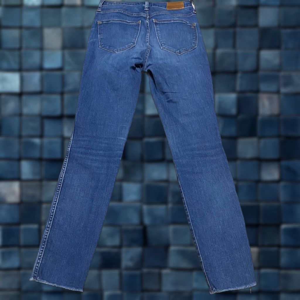 Madewell Madewell Jeans Womens 26 Blue Denim High Rise Medium Wash Skinny Distressed Size 26" / US 2 / IT 38 - 1 Thumbnail