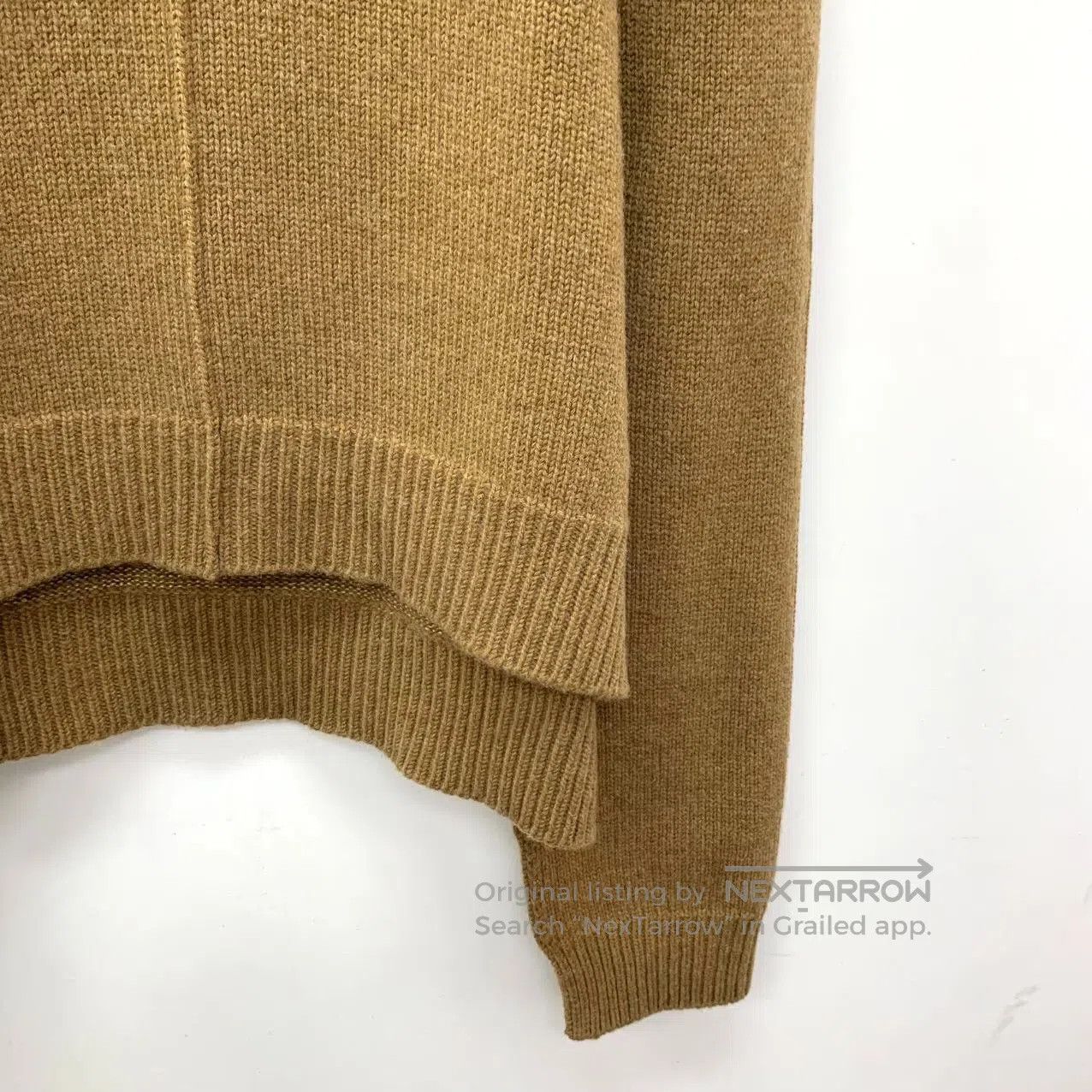 Celine CELINE Dark brown wool high neck long sleeve knit sweater| Size US XS / EU 42 / 0 - 4 Thumbnail