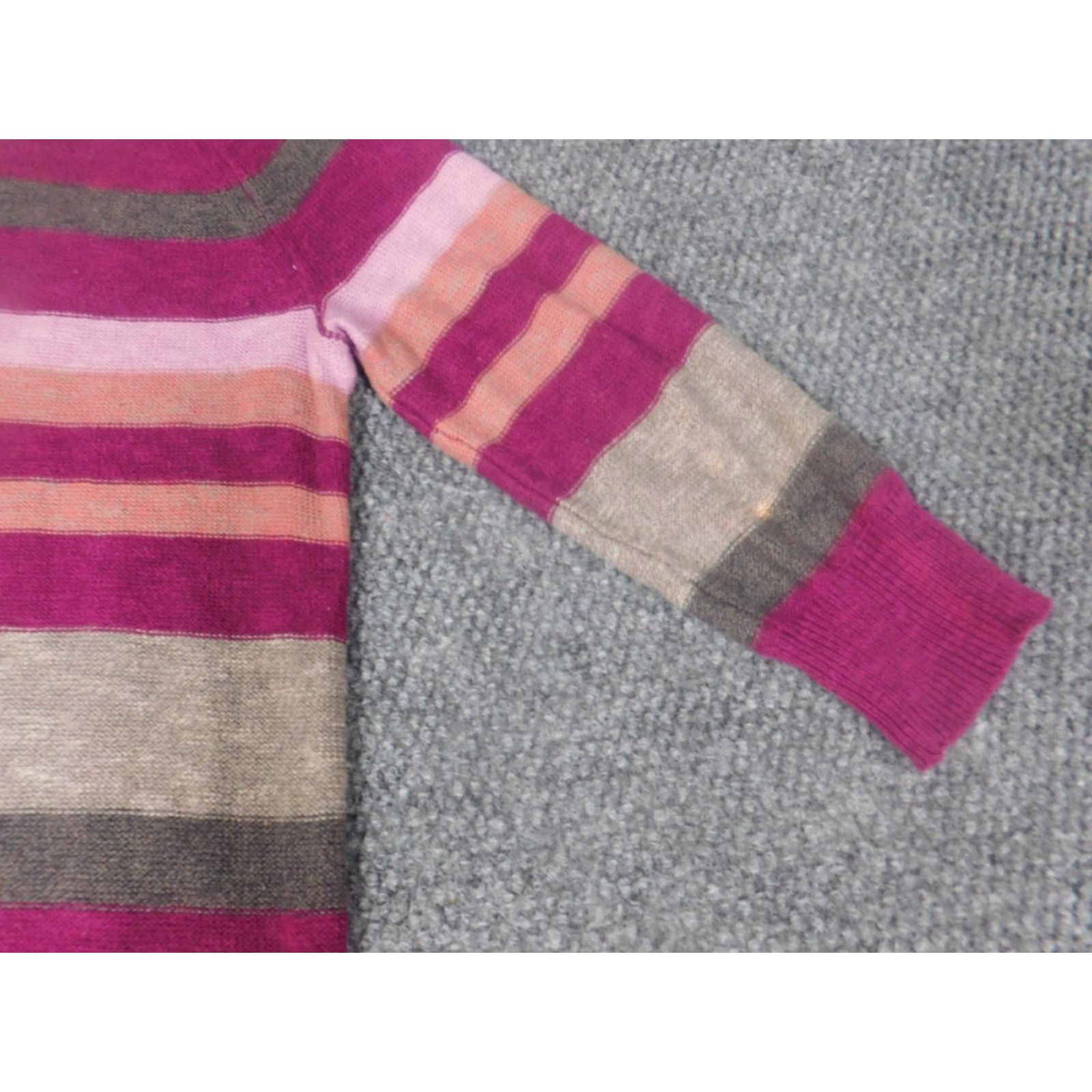 Vintage Sonoma Womens Sweater S Purple Striped Crew Neck Pullover Embroidered Knit Cotton Long Sleeve Classic Regular Size Small Vintage No Size S / US 4 / IT 40 - 5 Thumbnail
