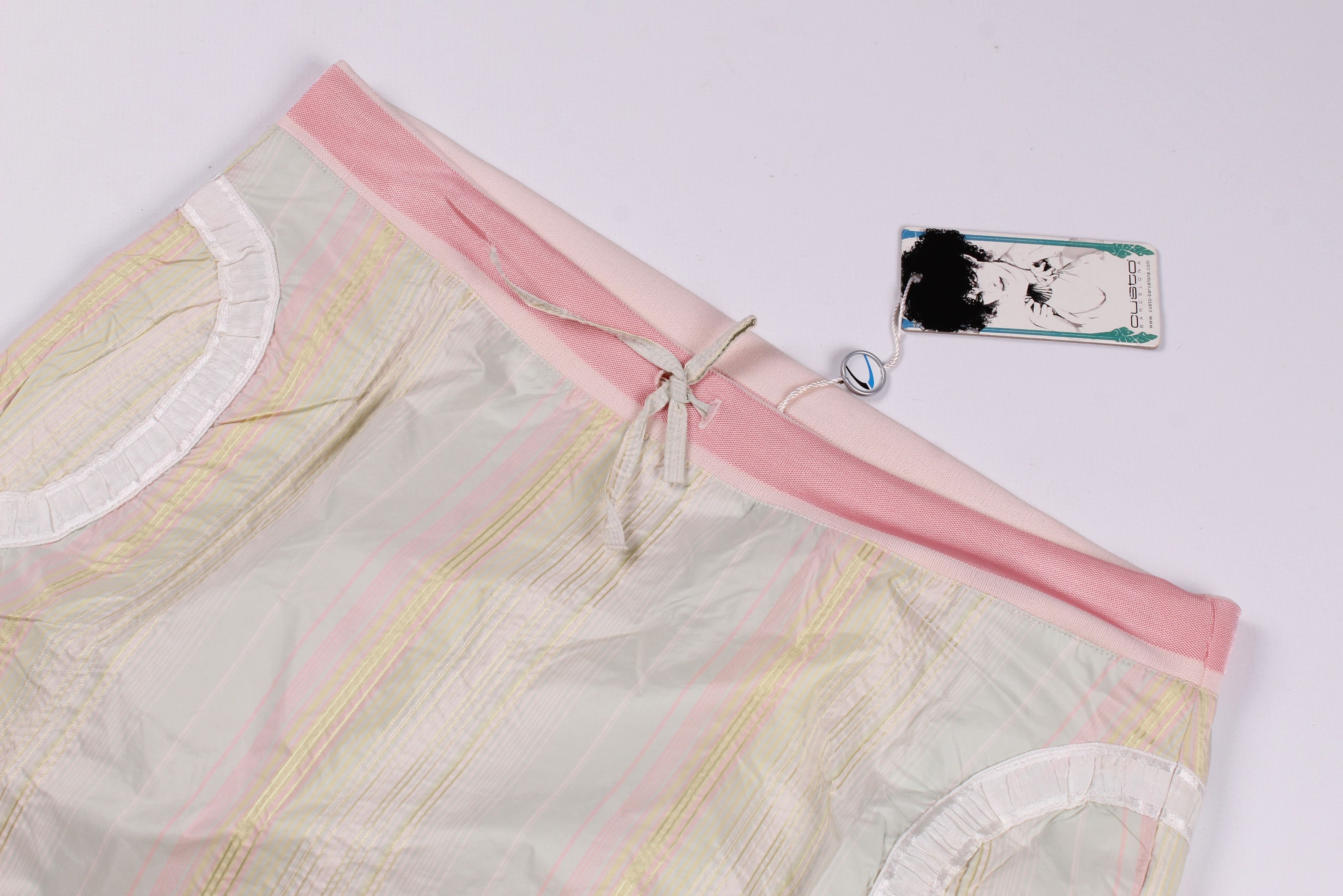 Custo Barcelona × Vintage Vintage Custo Barcelona Nylon Adjustable Mini Skirt Size 30" / US 8 / IT 44 - 2 Thumbnail