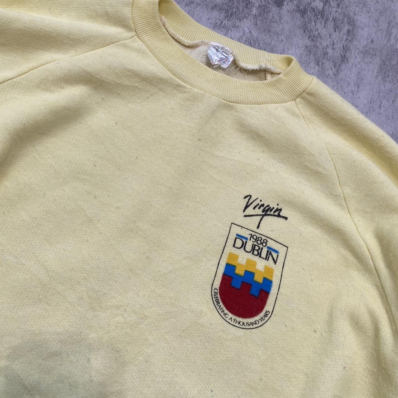 Other Yellow vintage Dublin 80s Ireland sweatshirt Boxy Size US S / EU 44-46 / 1 - 3 Thumbnail