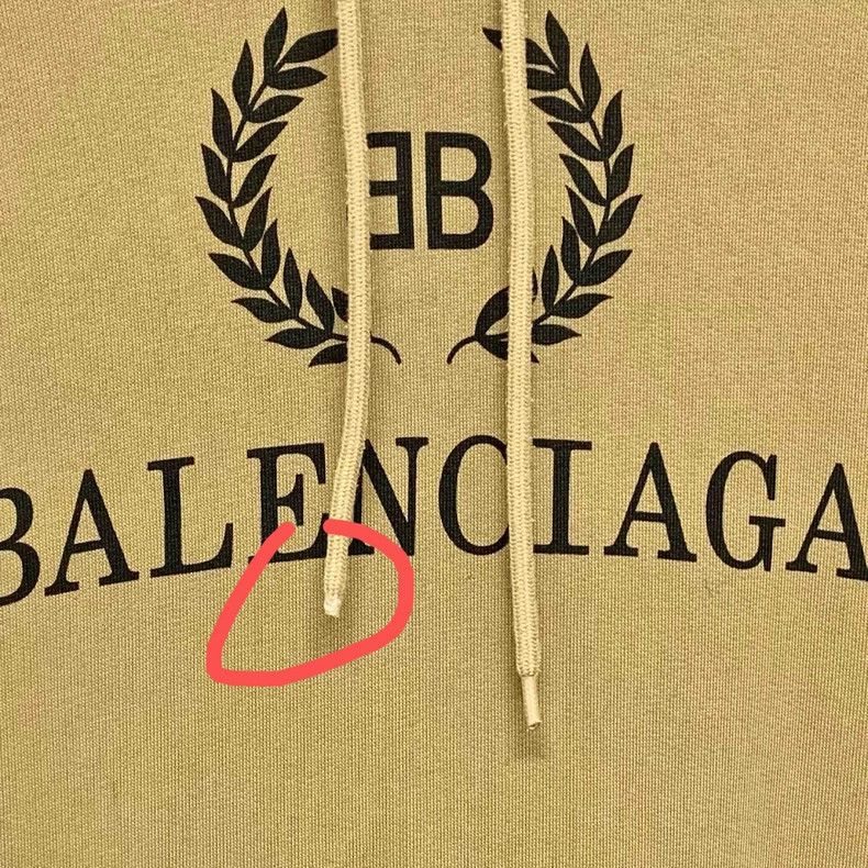 Balenciaga Balenciaga Khaki wheatear hooded sweatshirt 2502-Nextarrow Size US S / EU 44-46 / 1 - 8 Thumbnail