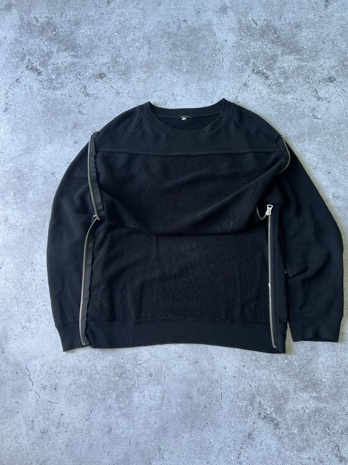 Japanese Brand × R13 R13 Oversized Zip Seam Military Knit Sweater Size US L / EU 52-54 / 3 - 8 Thumbnail