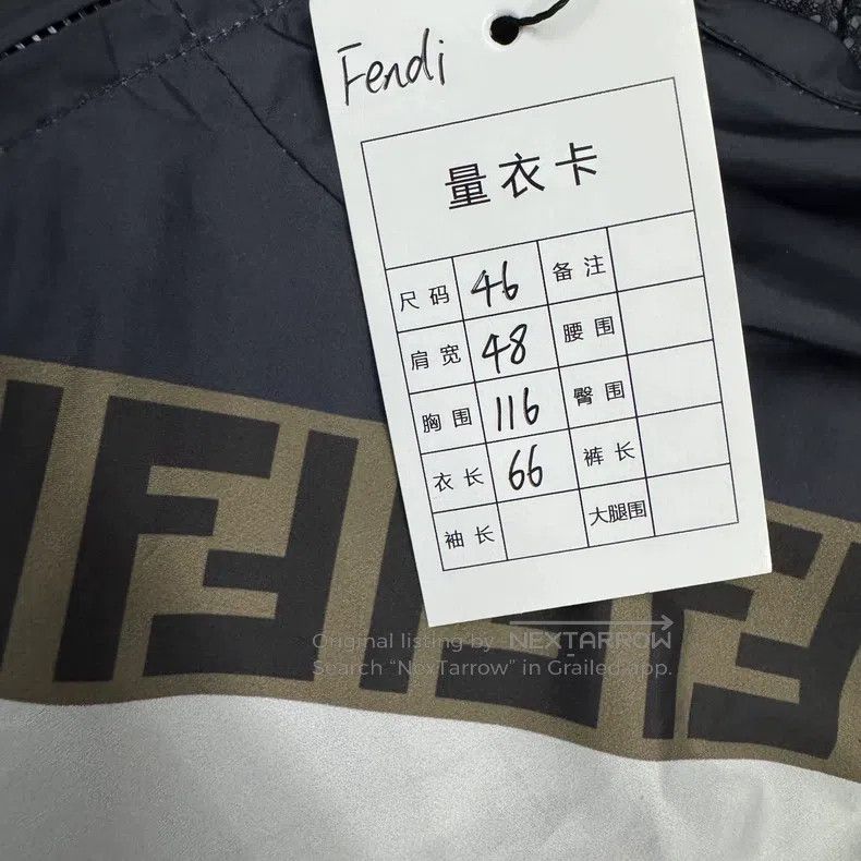 Fendi Fendi Roma Letter Monogrammed Ventilated Hooded Zip Lined Size US S / EU 44-46 / 1 - 9 Thumbnail