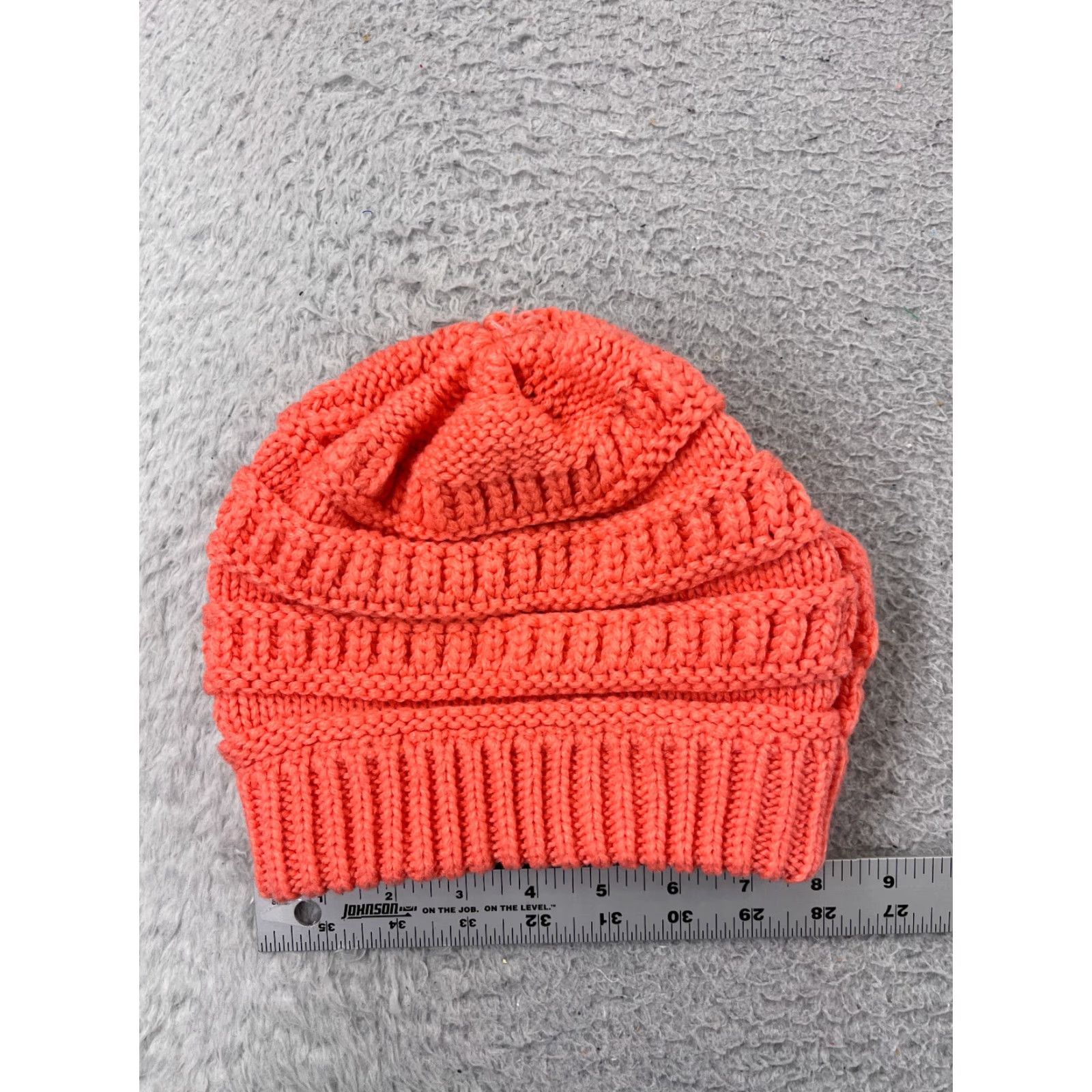 Vintage C.C Exclusive Beanie Womens One Size Pink Knit 100% Acrylic Ski Winter Beanie Hat Cap Womens Single Size Pink Knit 100% Acrylic Ski Winter Size ONE SIZE - 5 Thumbnail