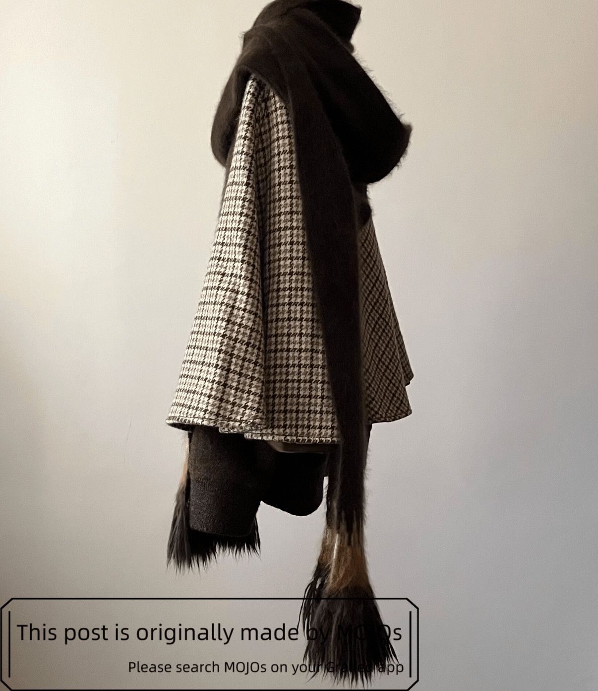 Number (N)ine Number Nine 02AW Brown Hoodie Ethical Scarf mojos153 Size ONE SIZE - 6 Thumbnail