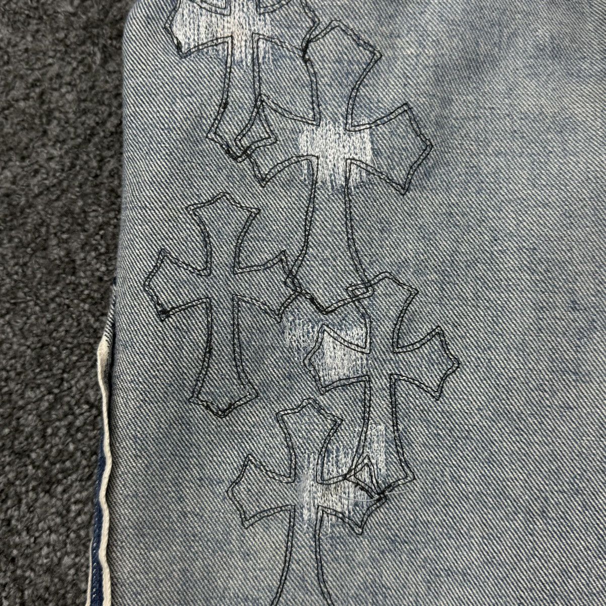 Chrome Hearts Chrome Hearts Levi’s 501 Cross Patch Denim Jeans Size US 33 - 17 Thumbnail
