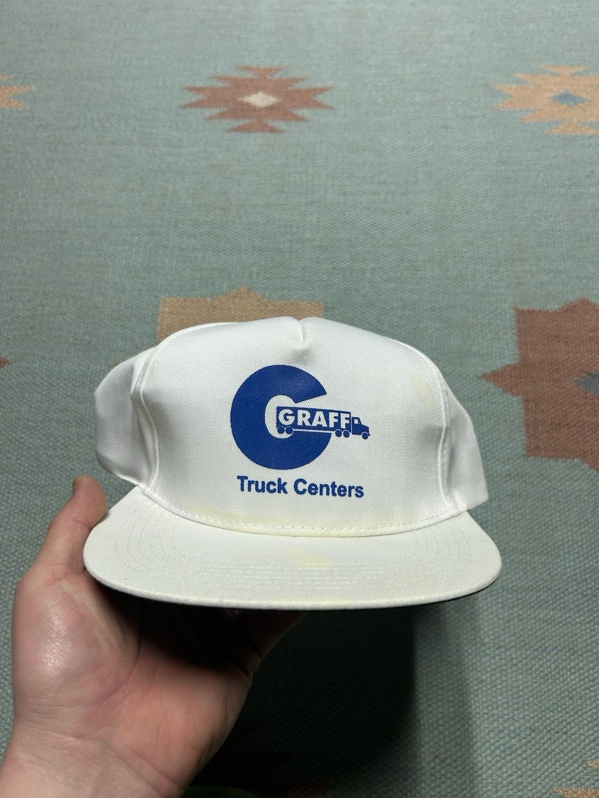 Vintage Vtg Snap hat Graff truck centers Chevrolet car dealership Size ONE SIZE - 2 Thumbnail