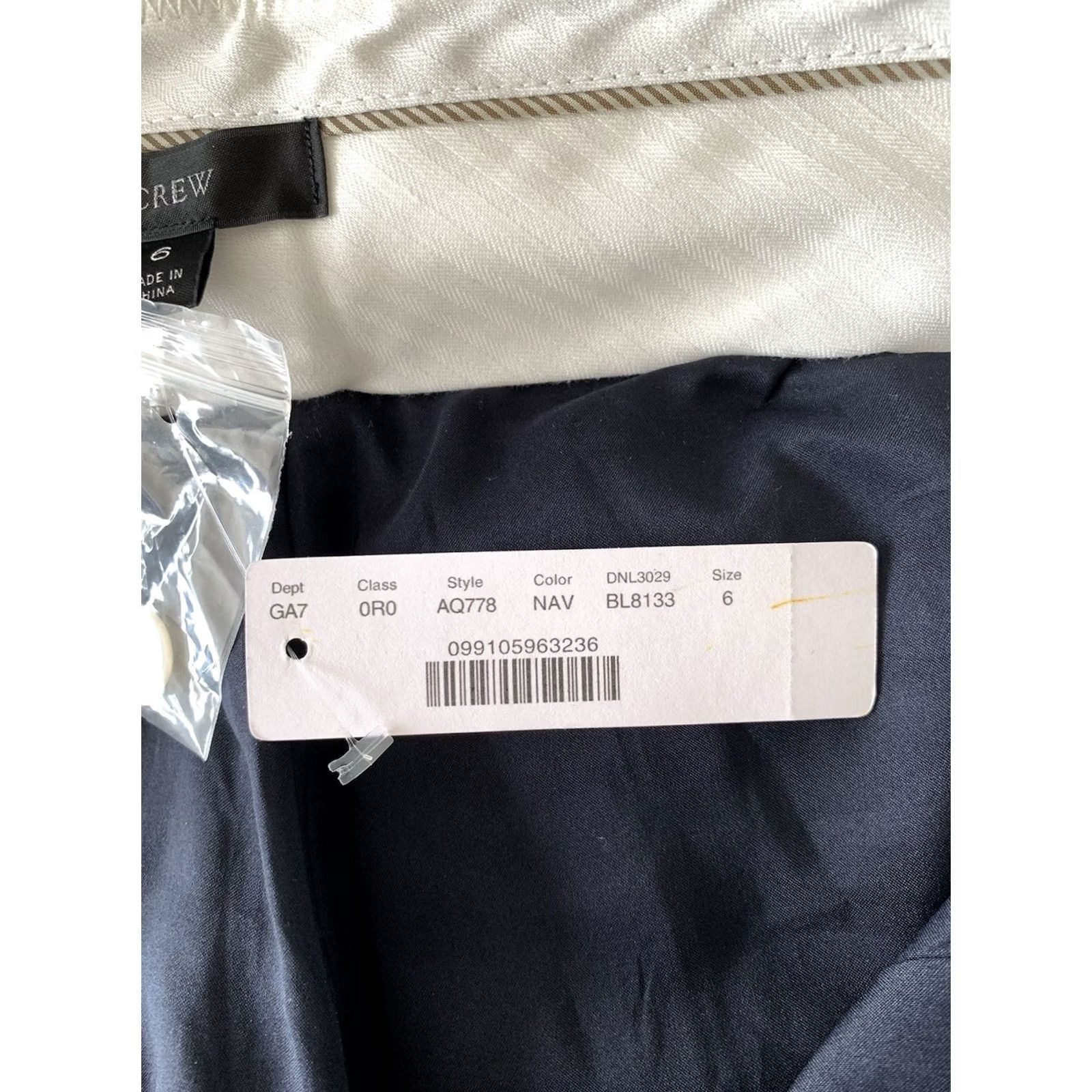 J.Crew VINTAGE NWT J Crew Cropped Dress Pants Womens 6 Blue Wool Blend Office Career City Preppy Size 28" / US 6 / IT 42 - 4 Thumbnail