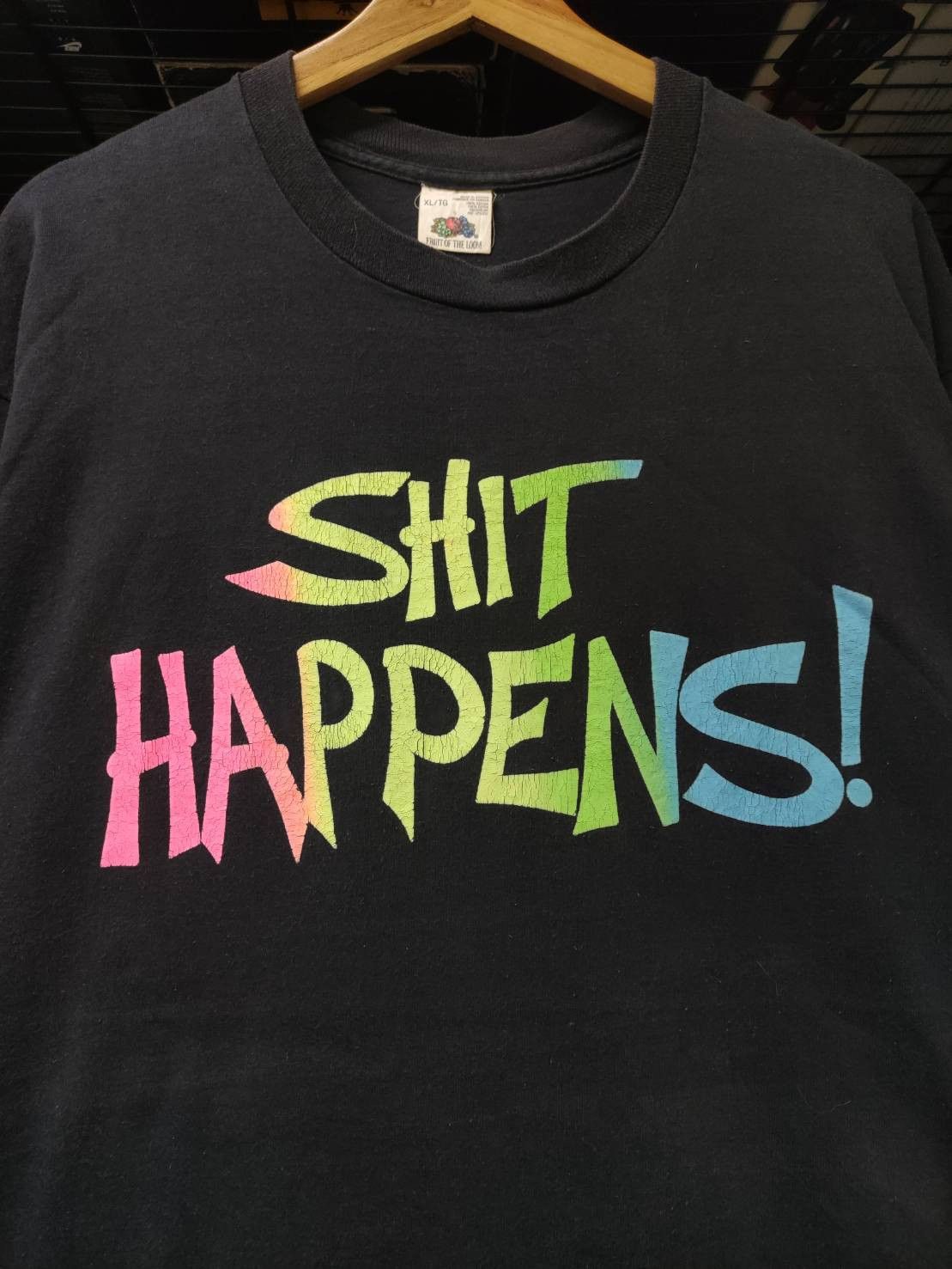 1970´s Shit Happend プリント ビンテージ スウェットシャツ